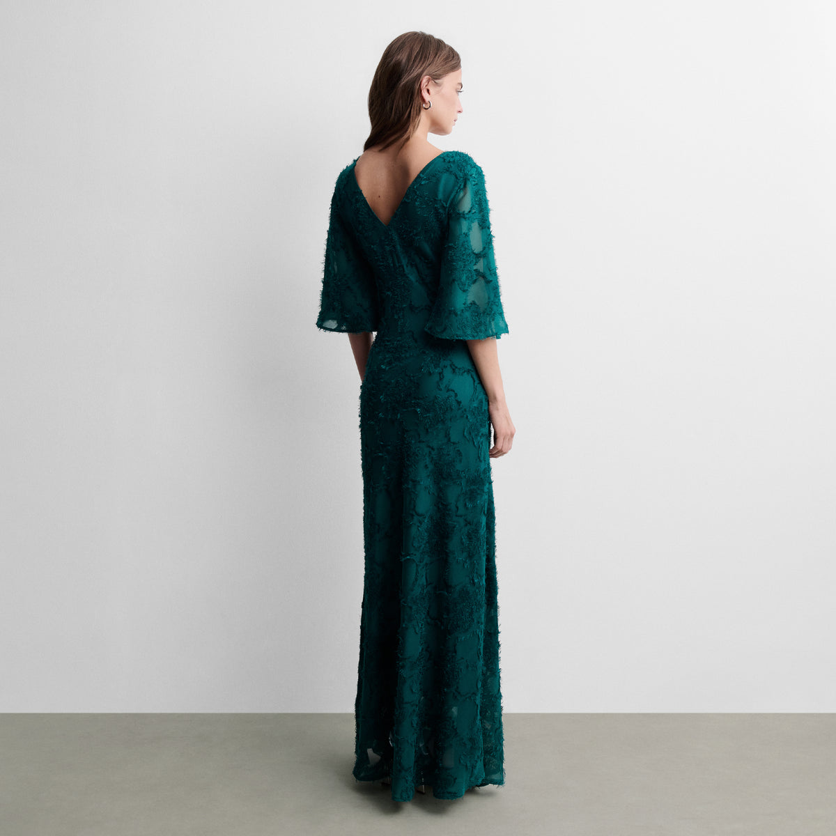 Vestido largo tejido fantasía