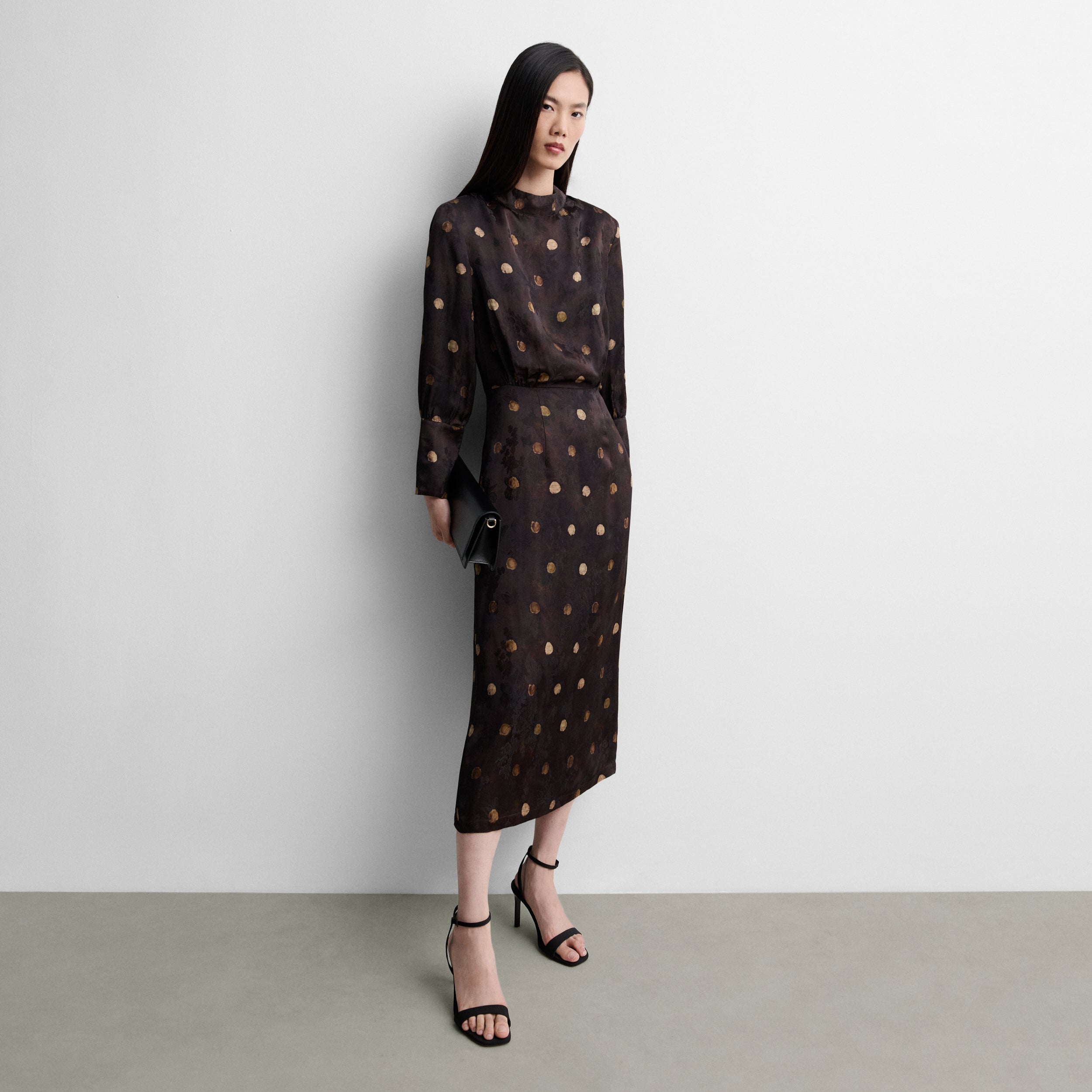 Robe midi imprimée