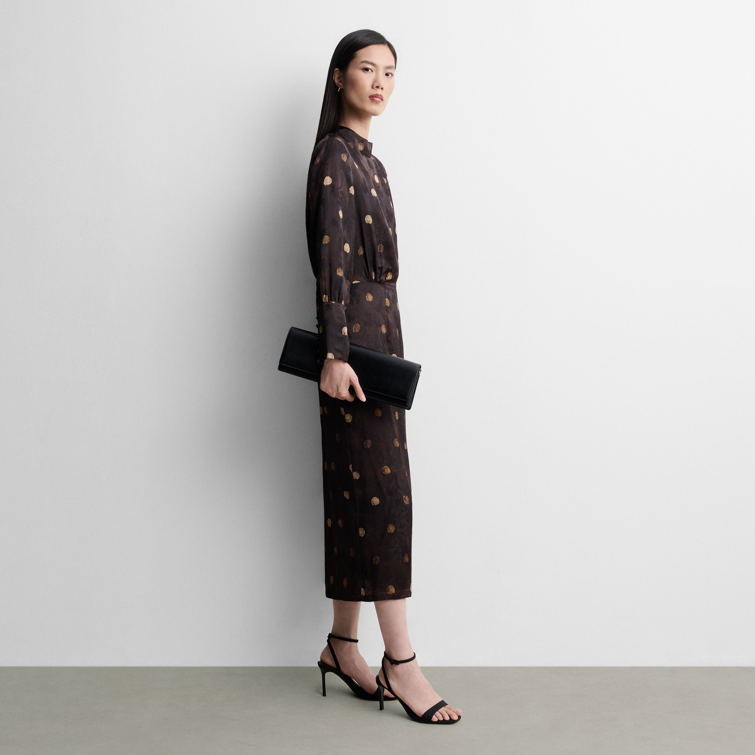 Robe midi imprimée