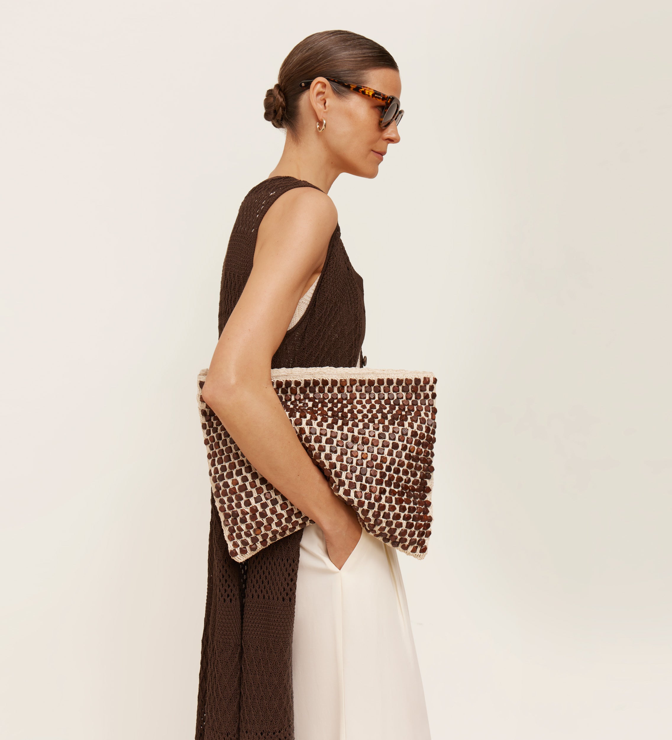 Chaleco tricot calado