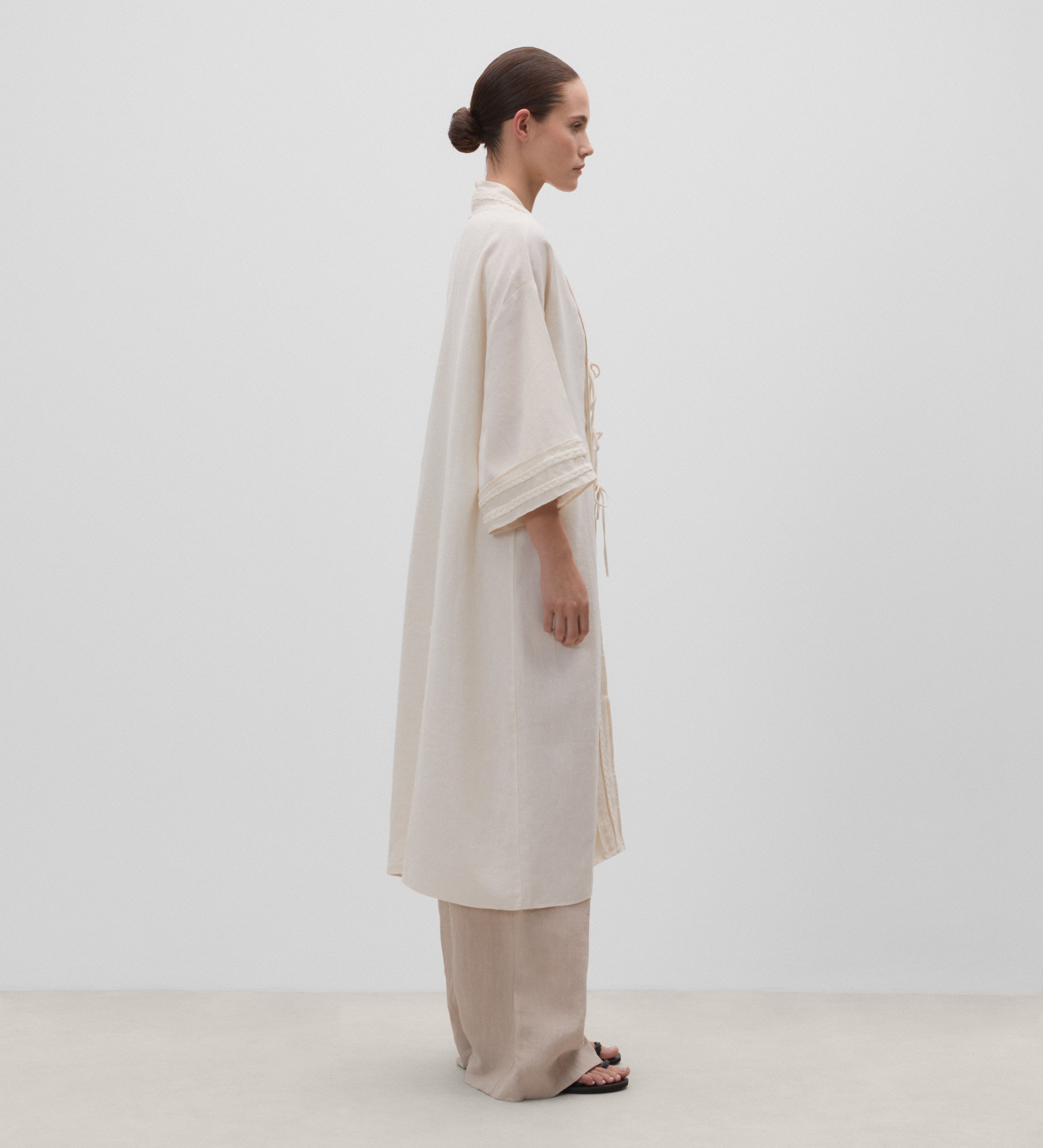 Kaftan lino trenzas