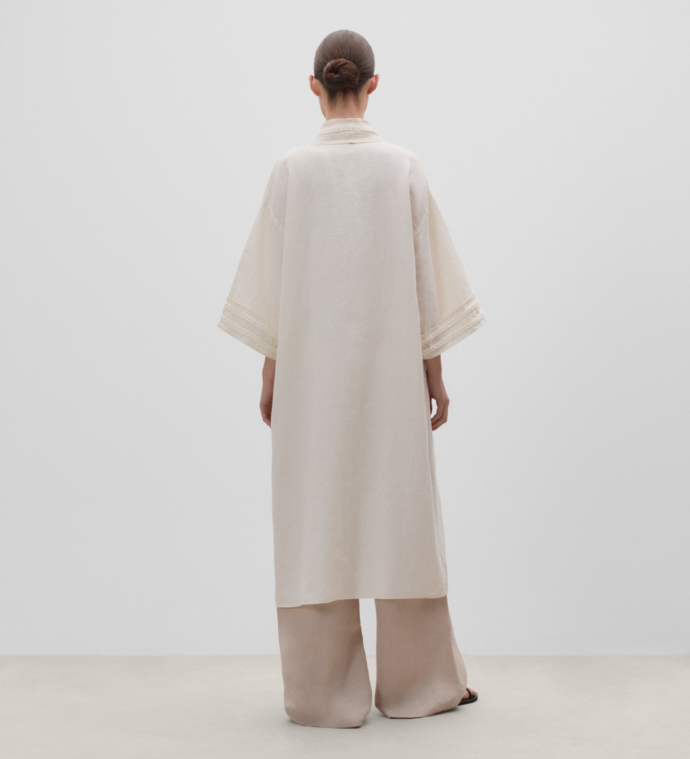 Kaftan lino trenzas