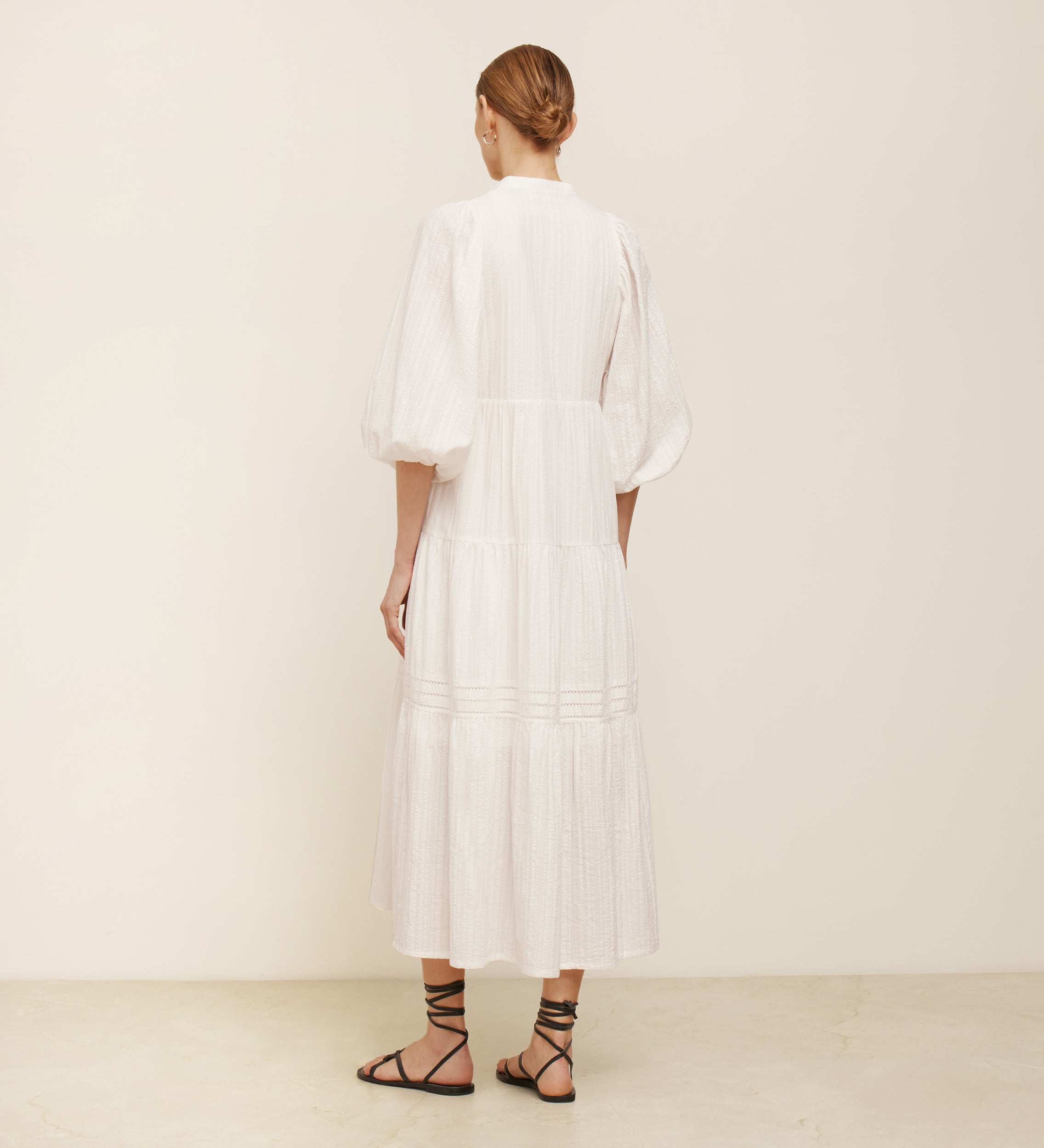 Vestido manga abullonada