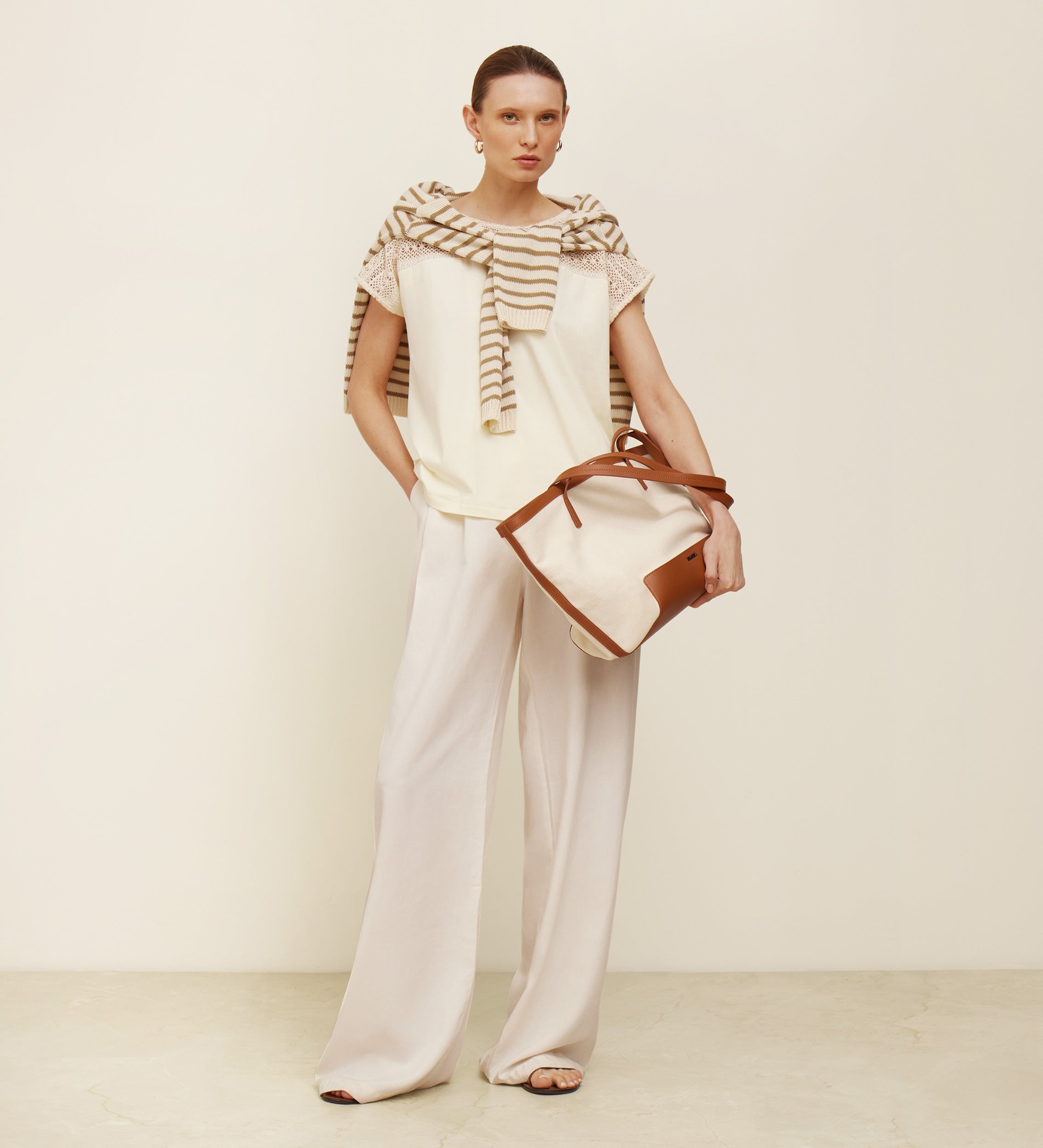 Camiseta bimateria crochet