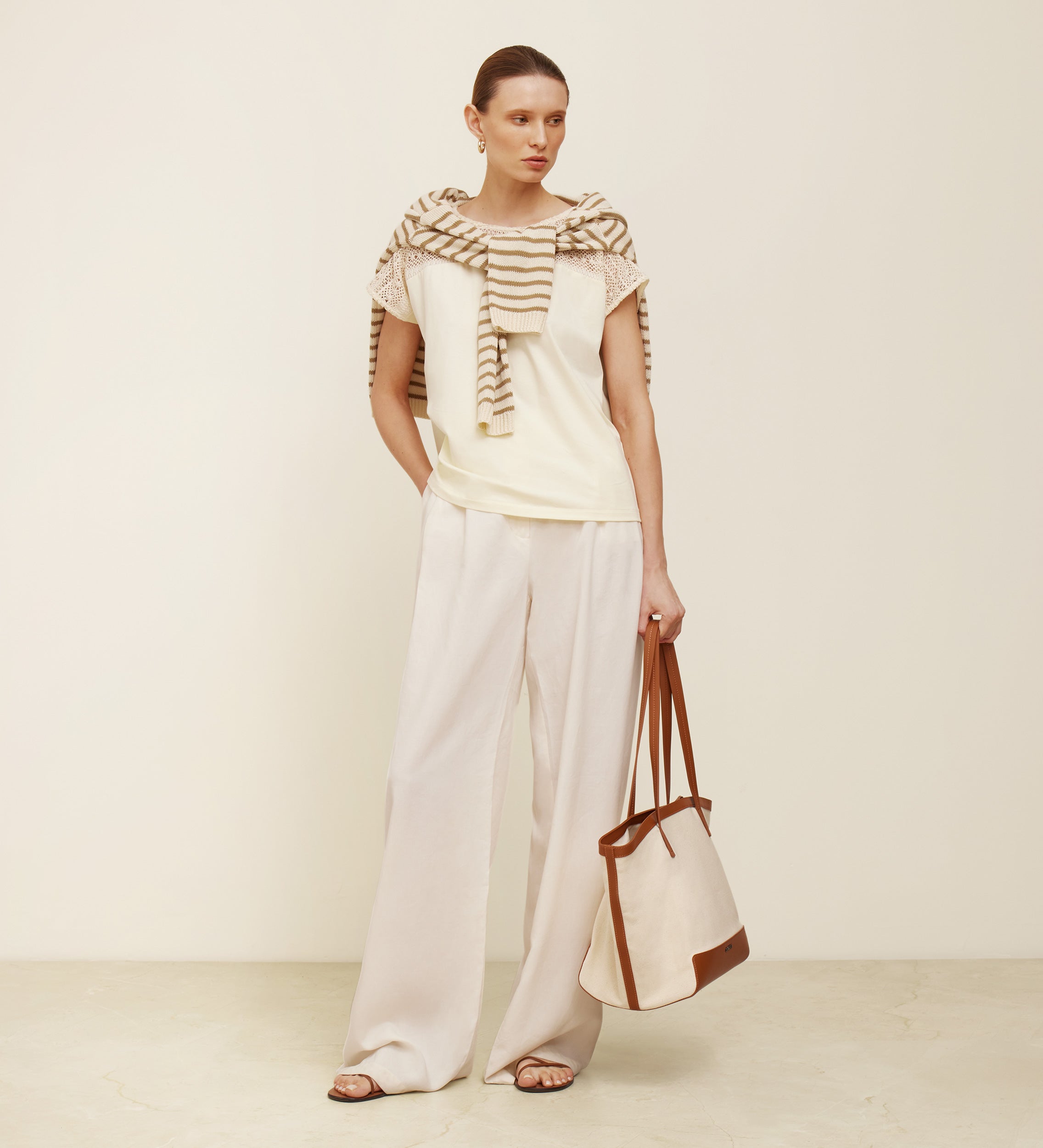 Camiseta bimateria crochet