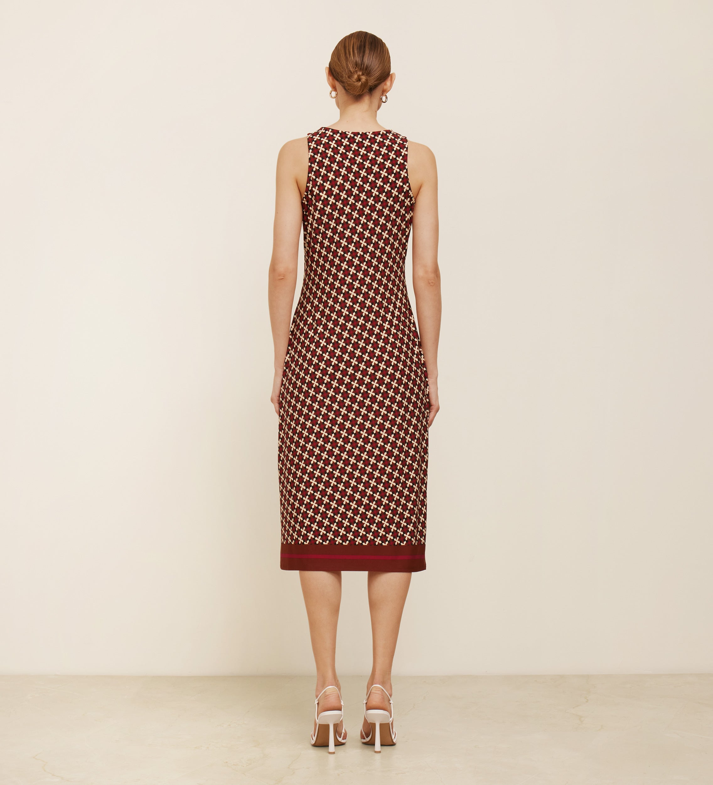 Robe en maille imprimée
