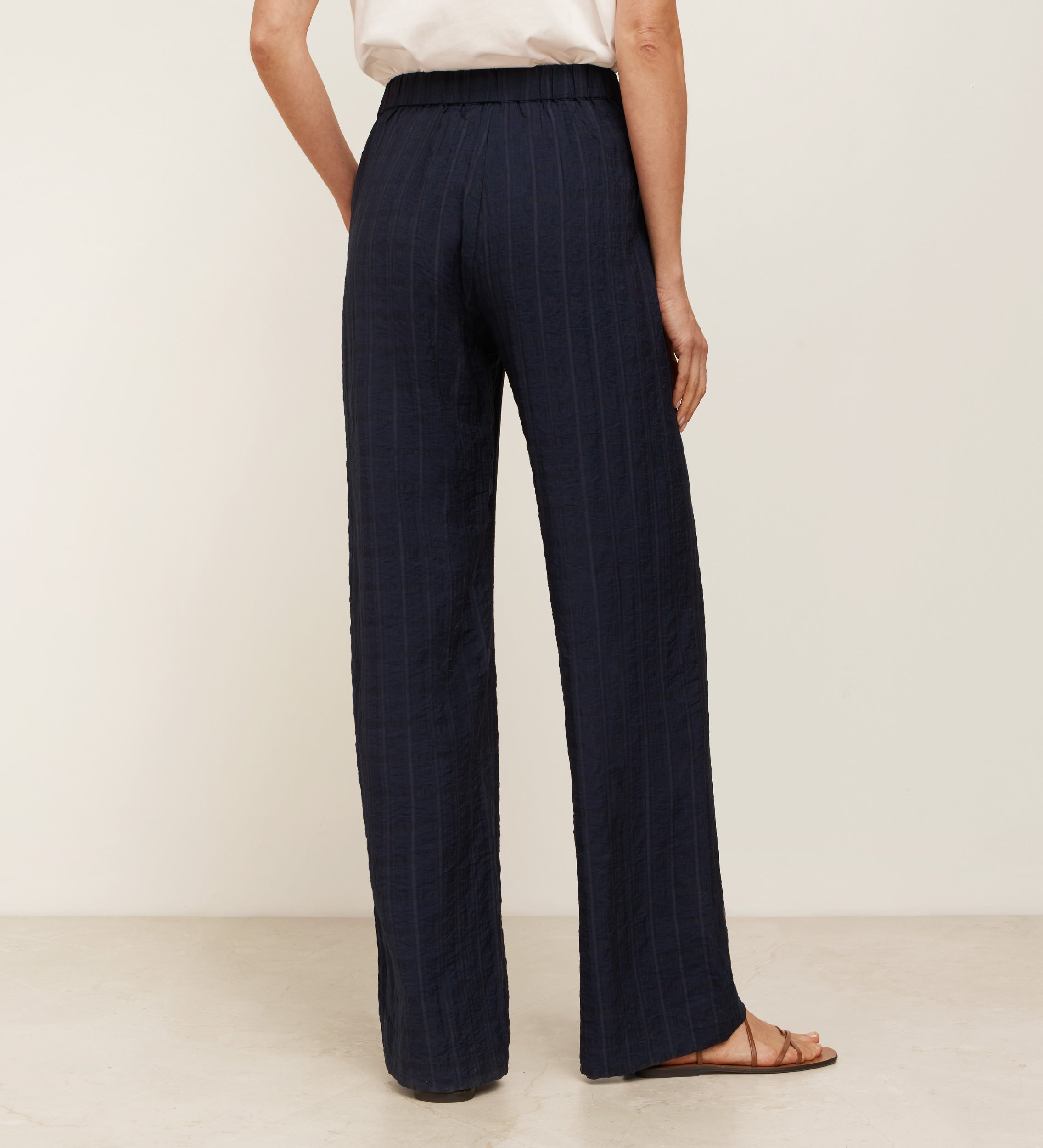 Pantalón ancho textura