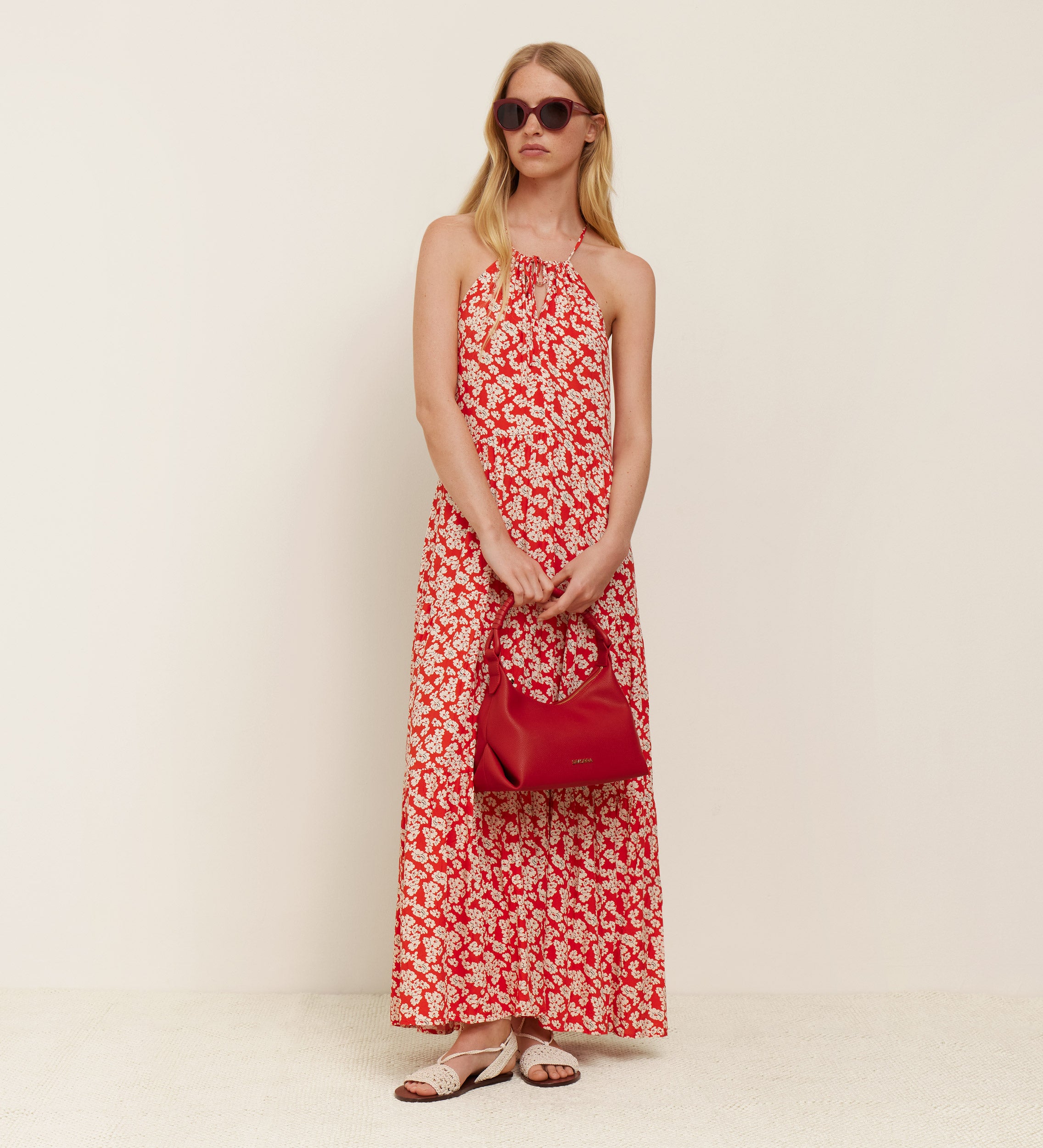 Robe longue imprimée