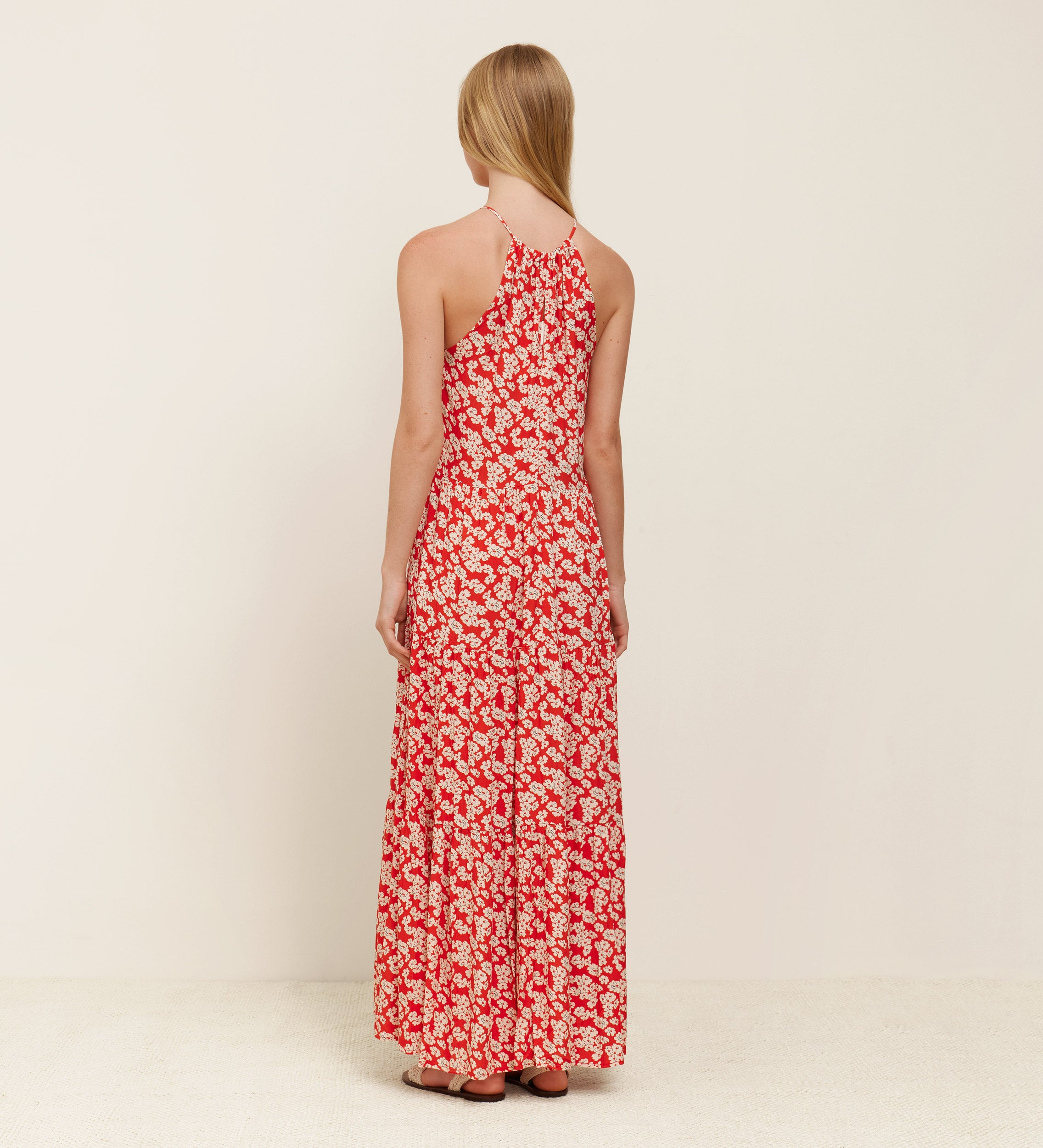 Robe longue imprimée