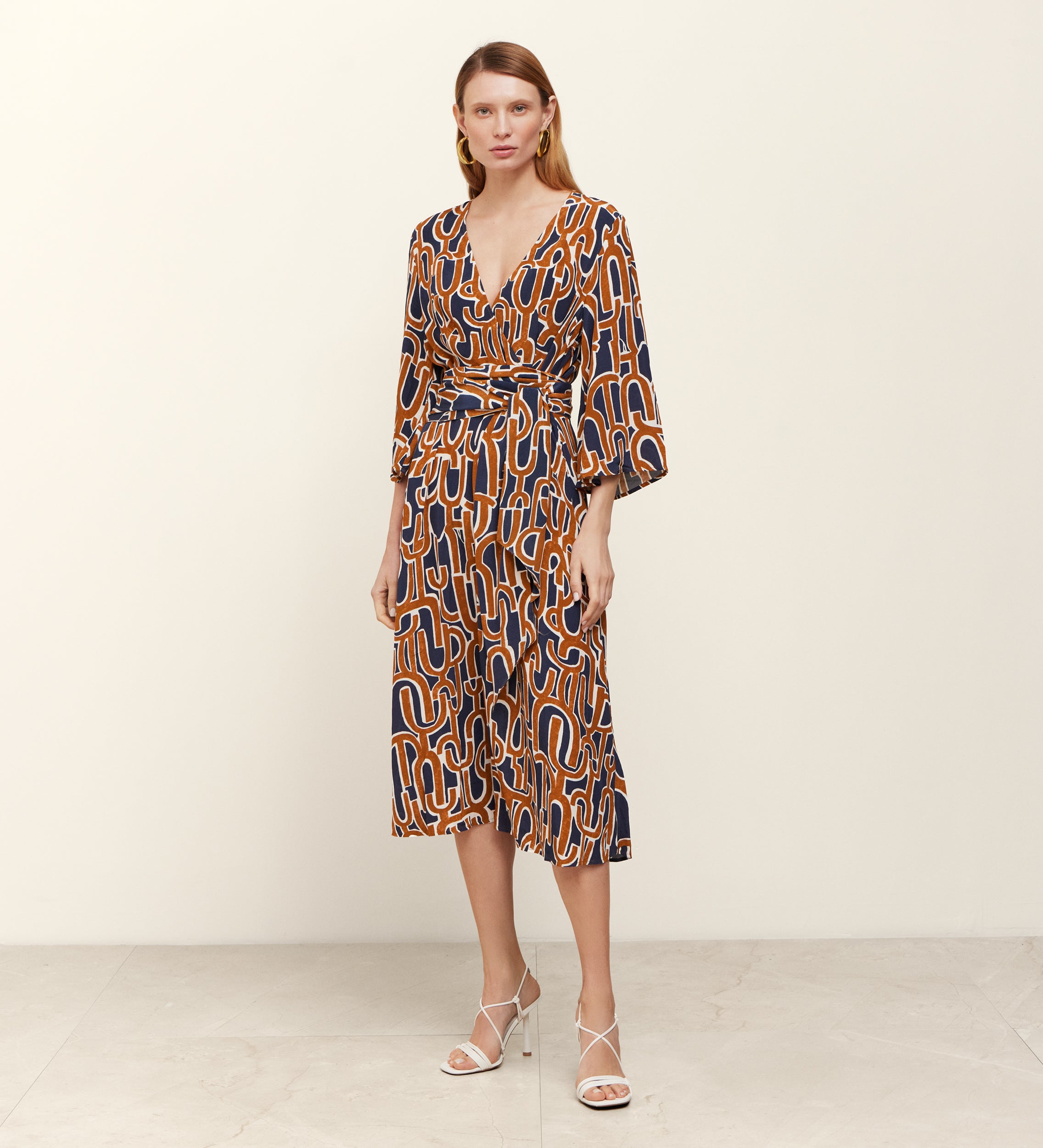 Long printed dress