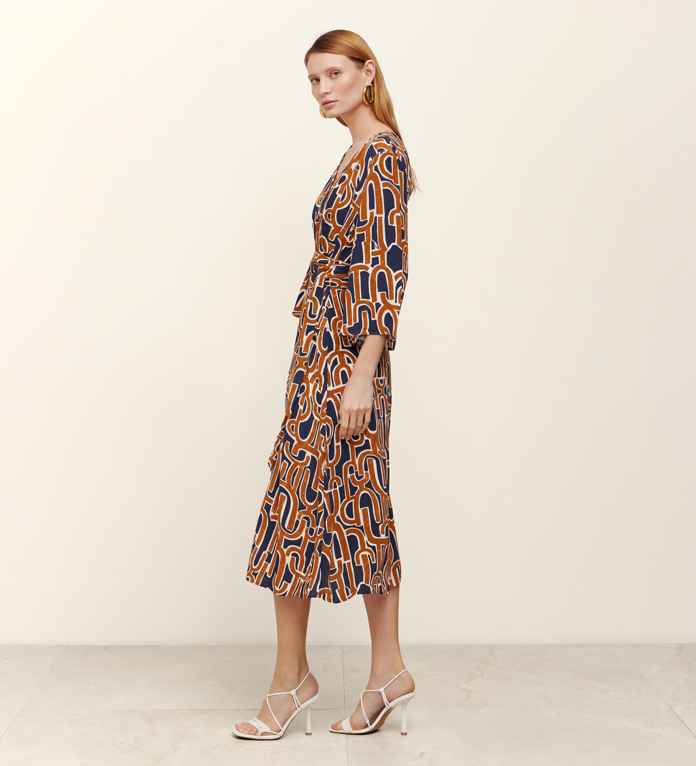 Long printed dress