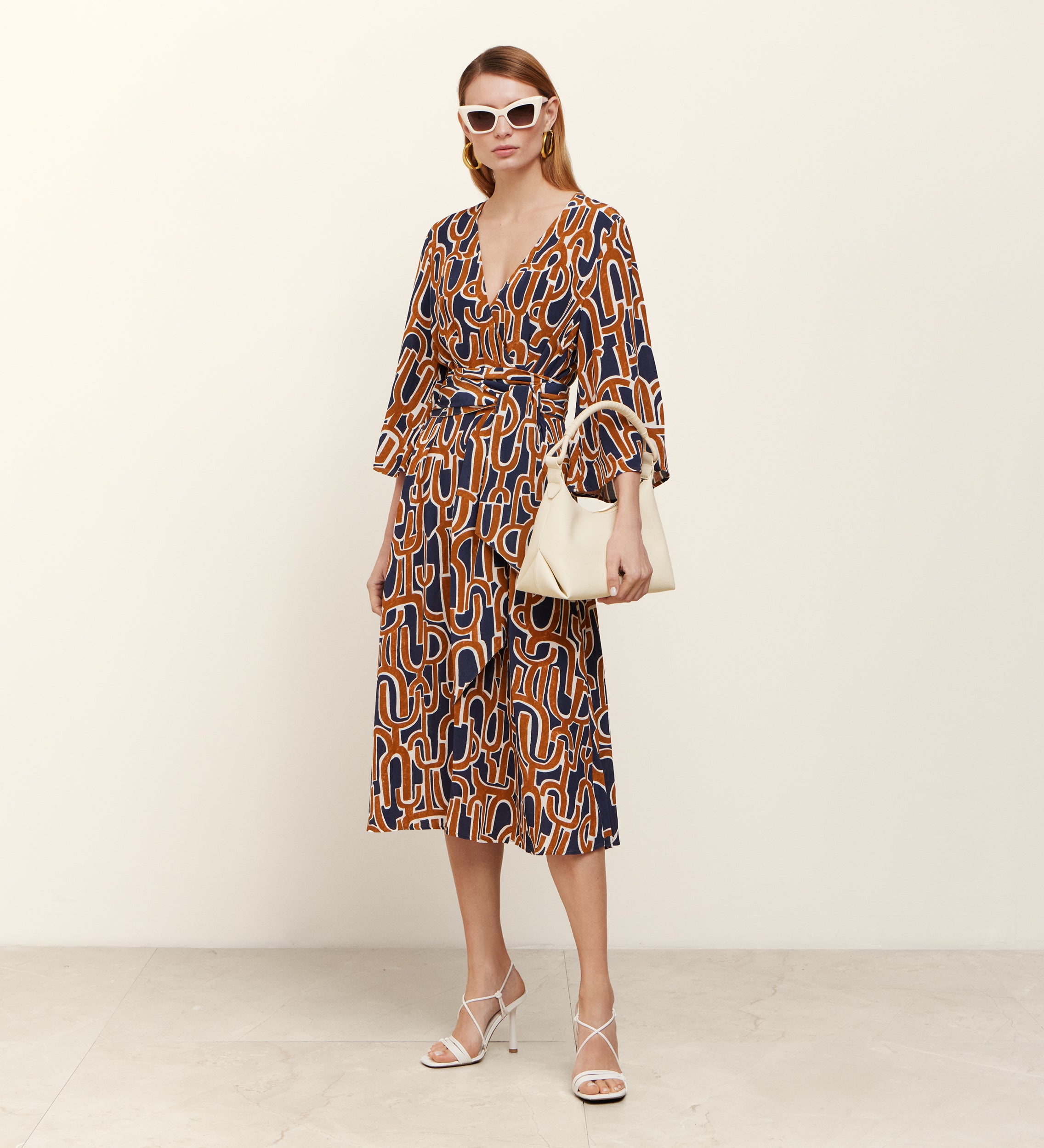 Long printed dress