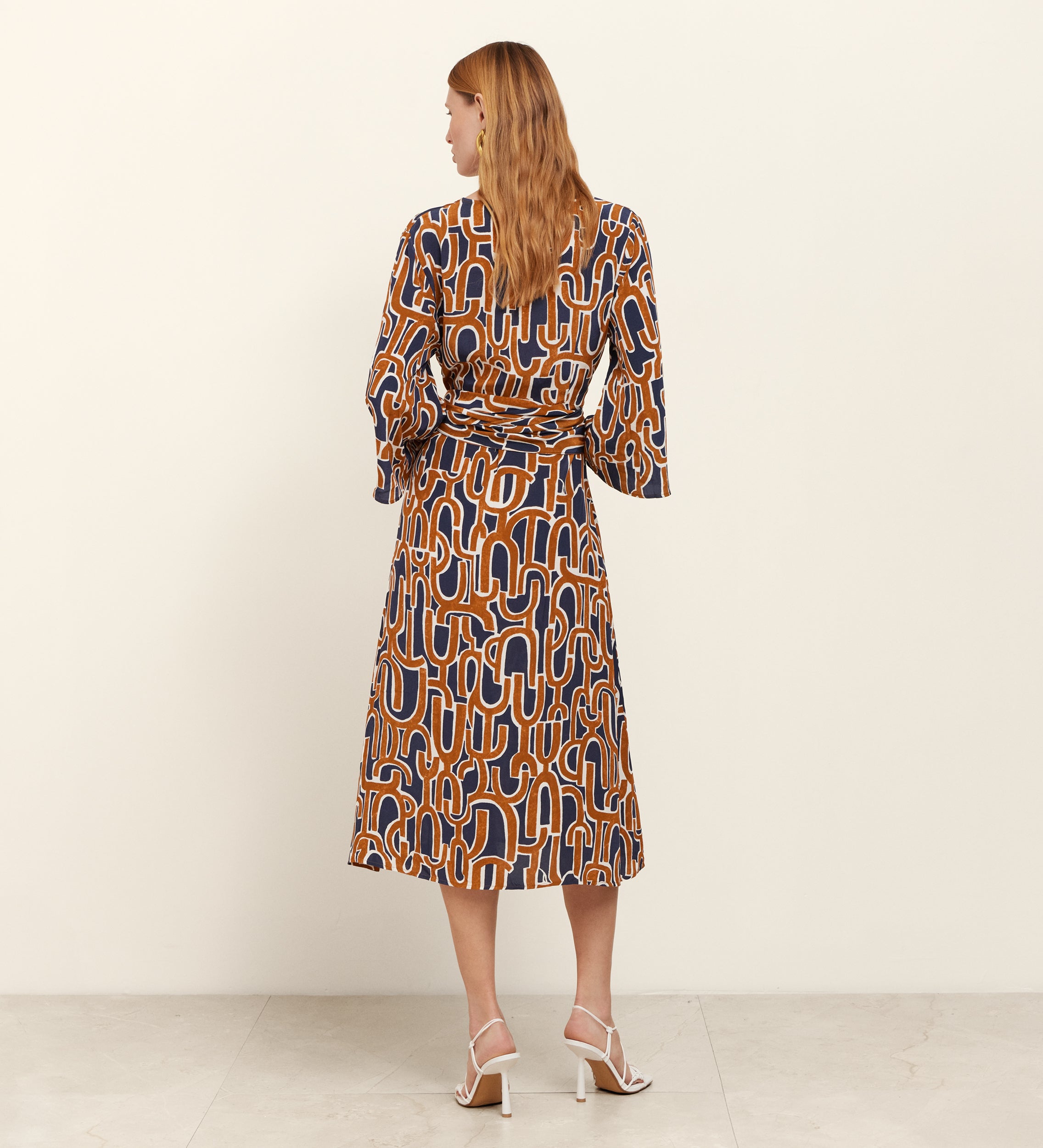 Long printed dress