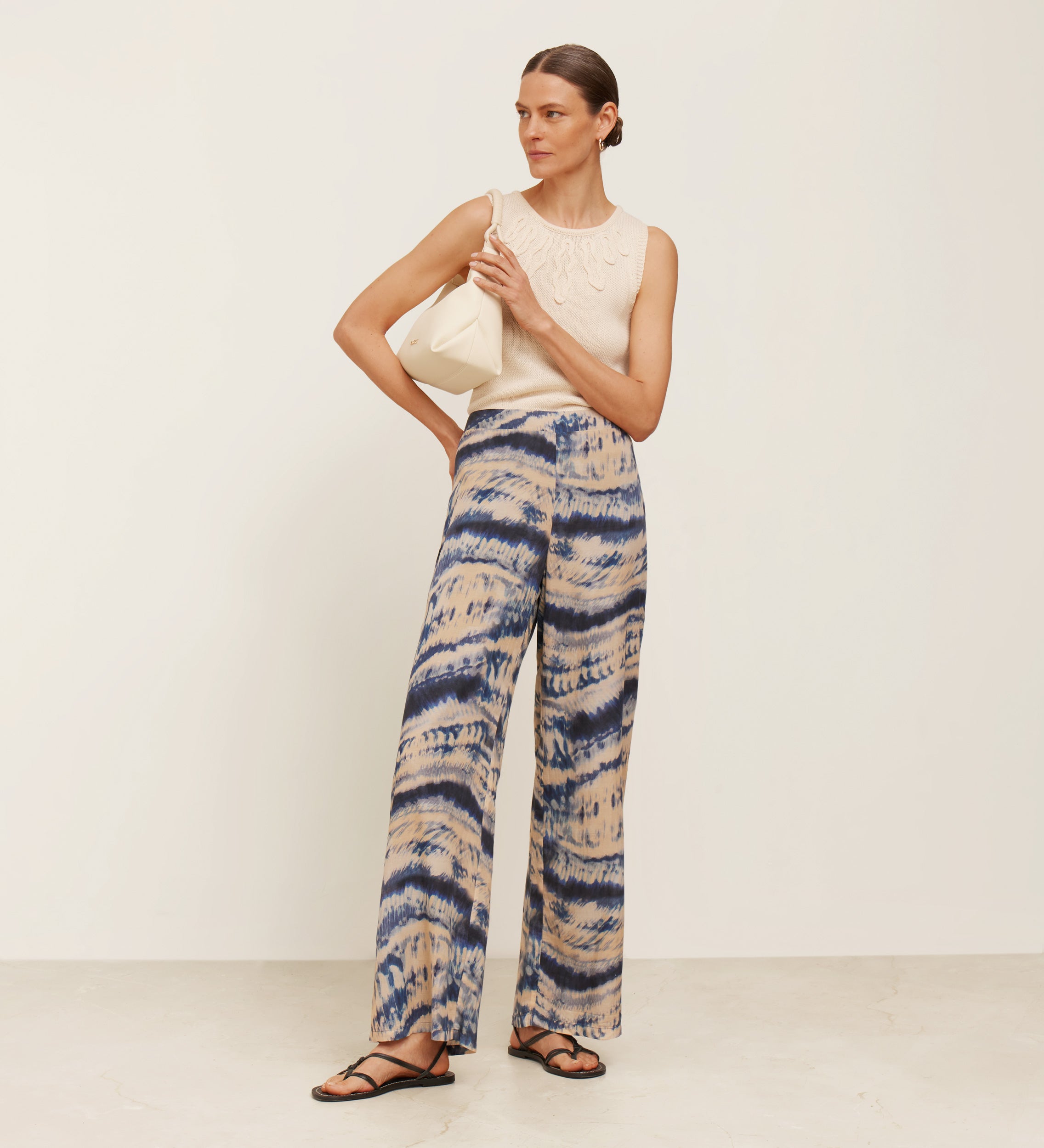 Pantalón fluído estampado