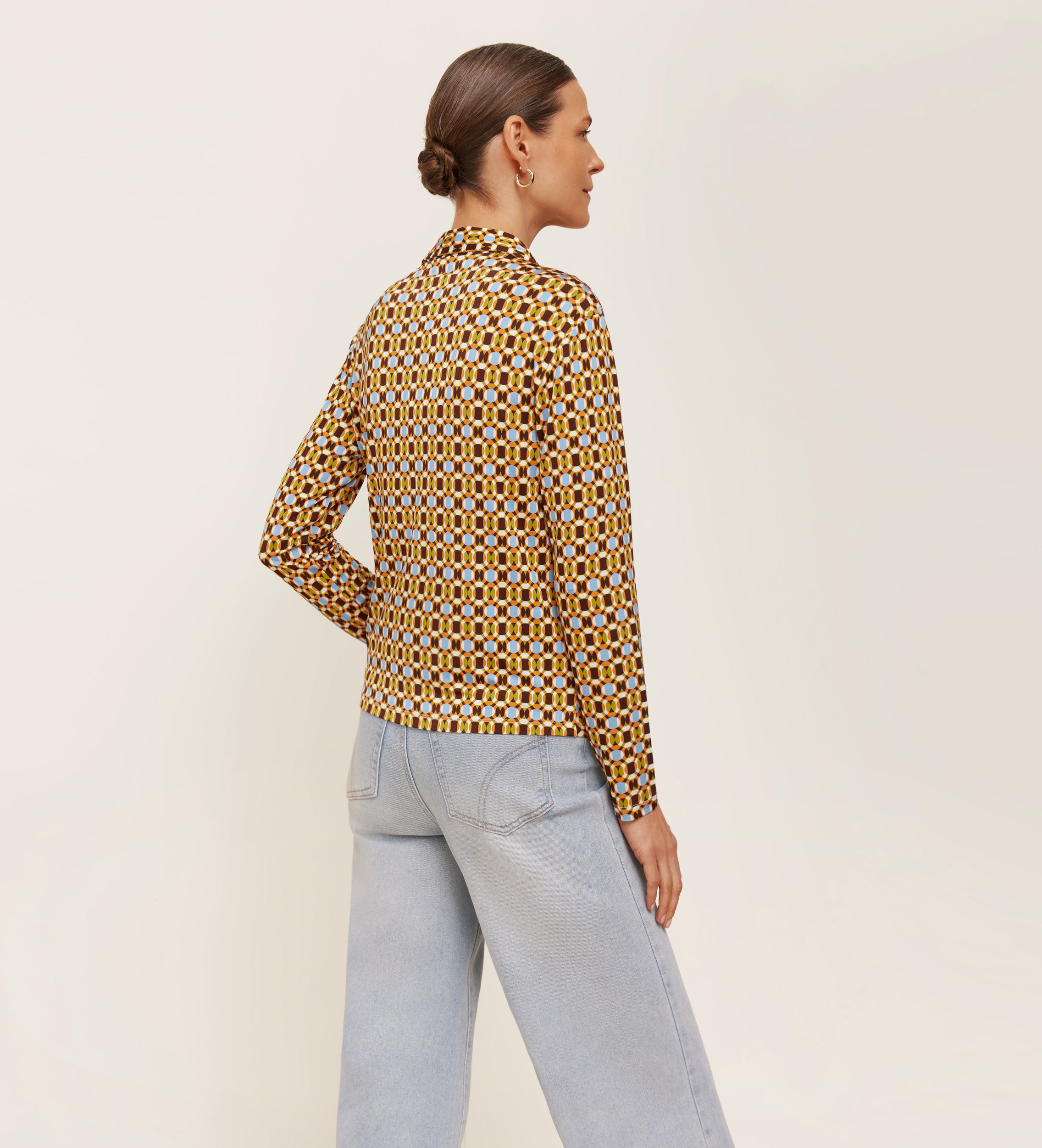 Camisa punto estampada