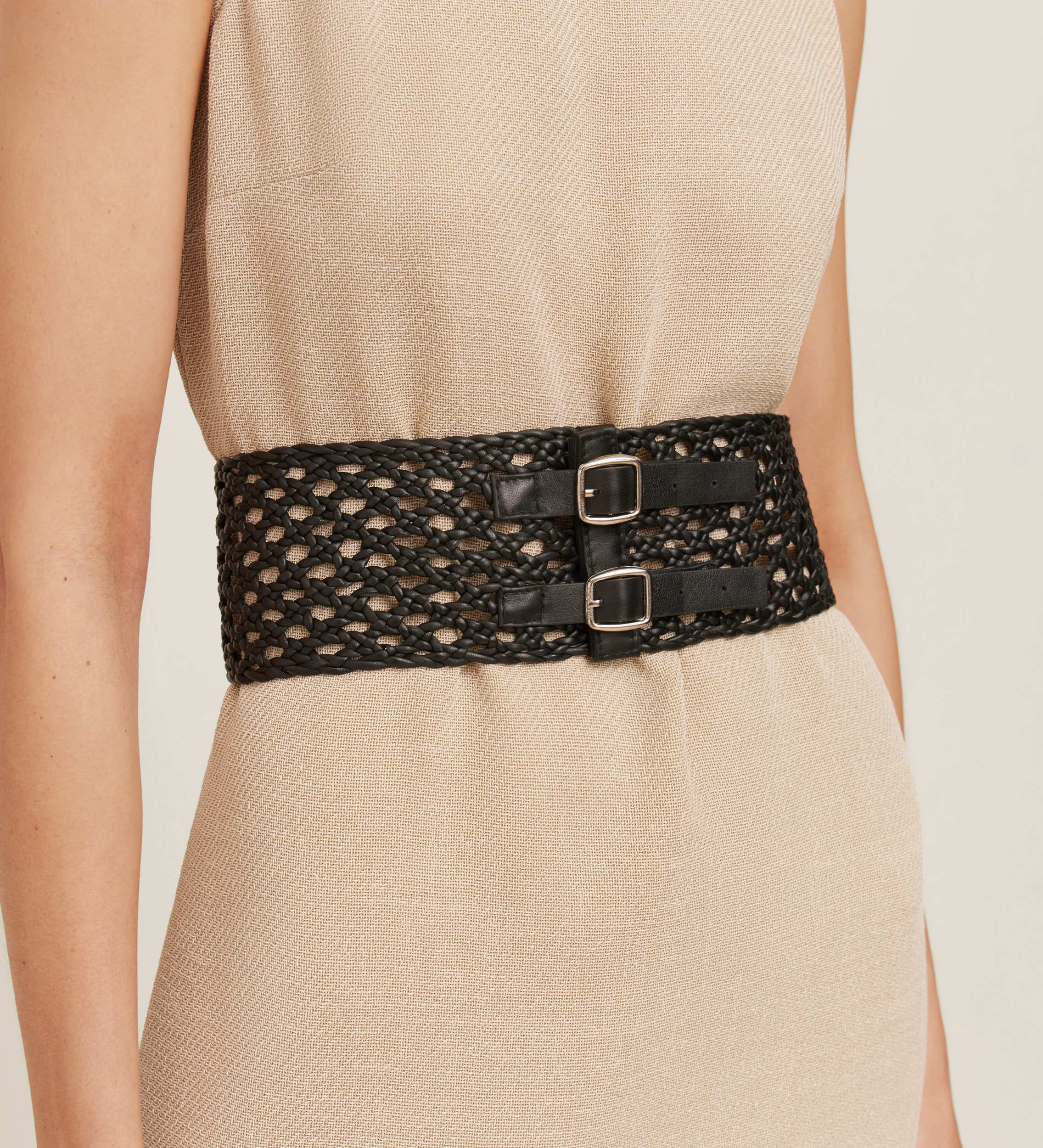 Pleated midi dress