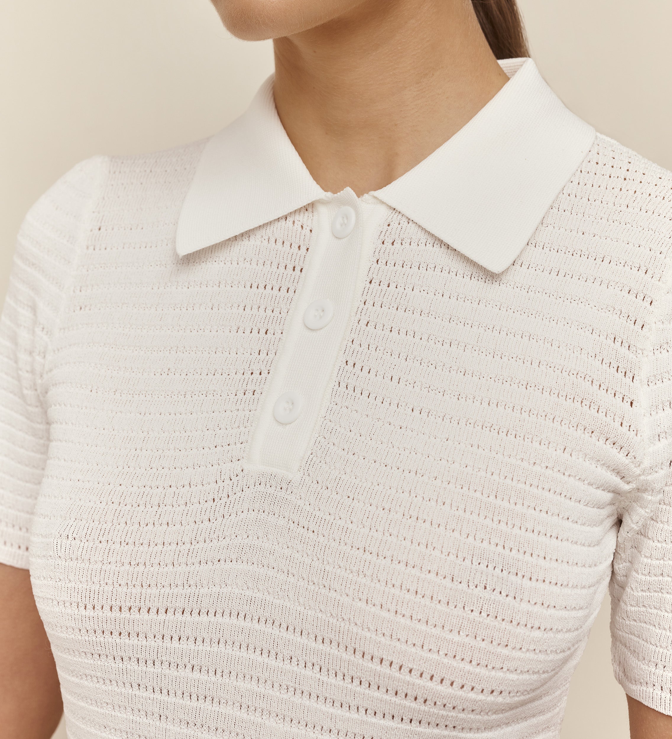 Tricot polo top