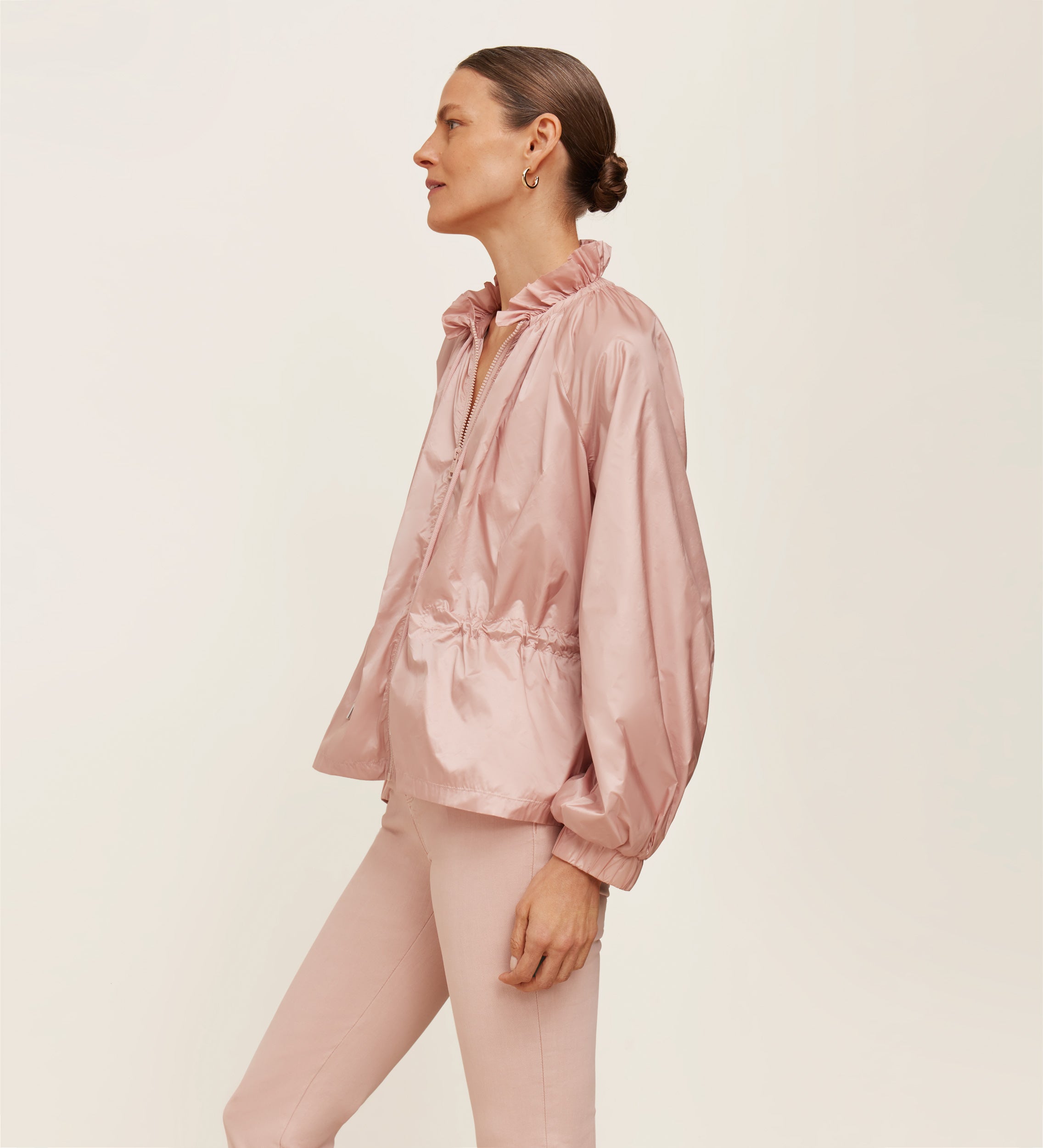 Parka ligera fruncida