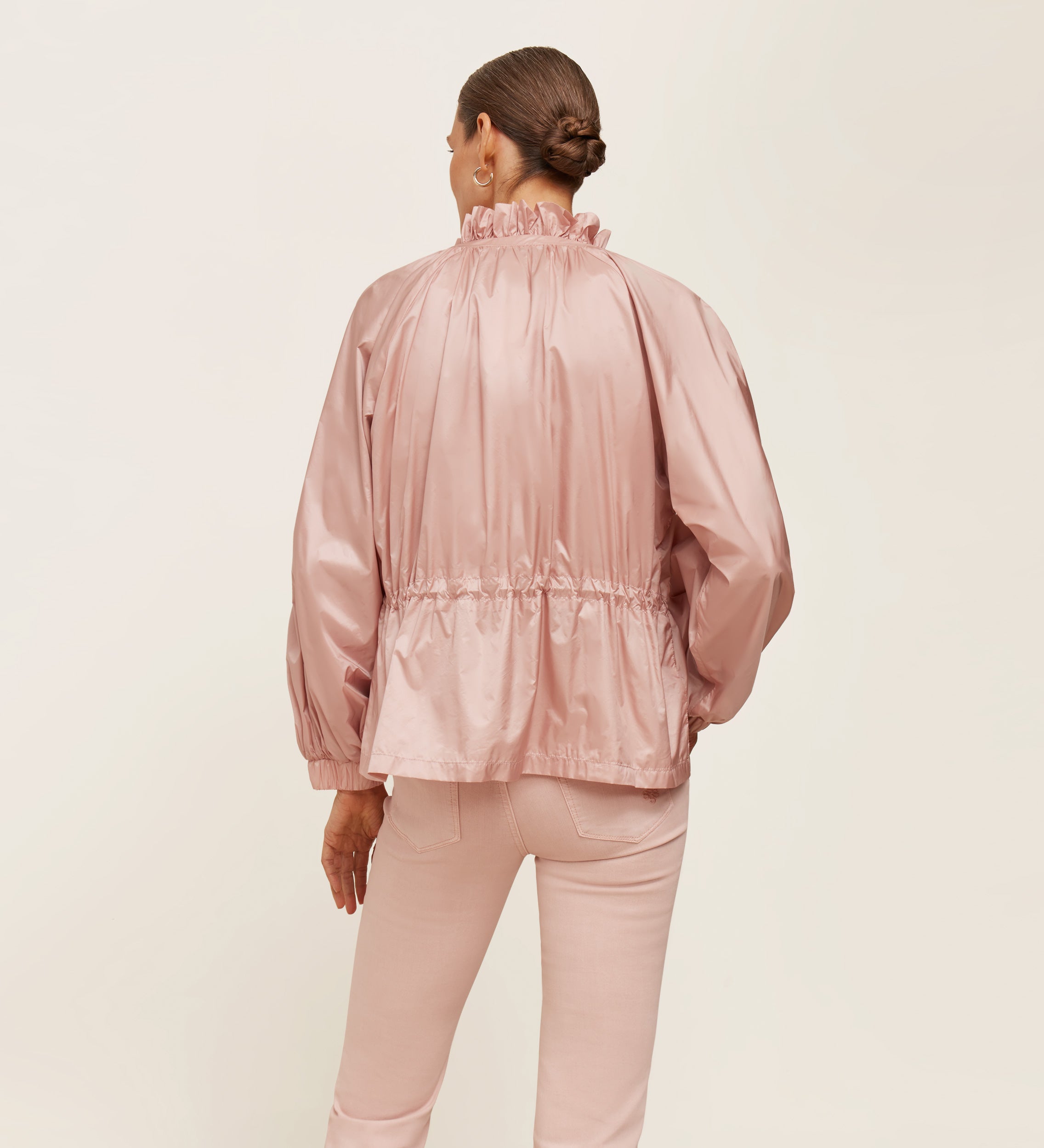 Parka ligera fruncida