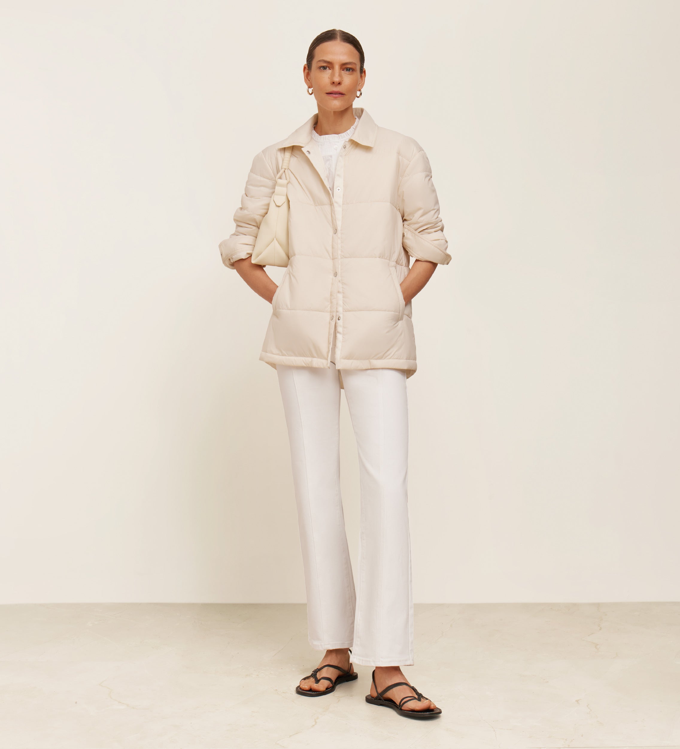 Reversible short parka