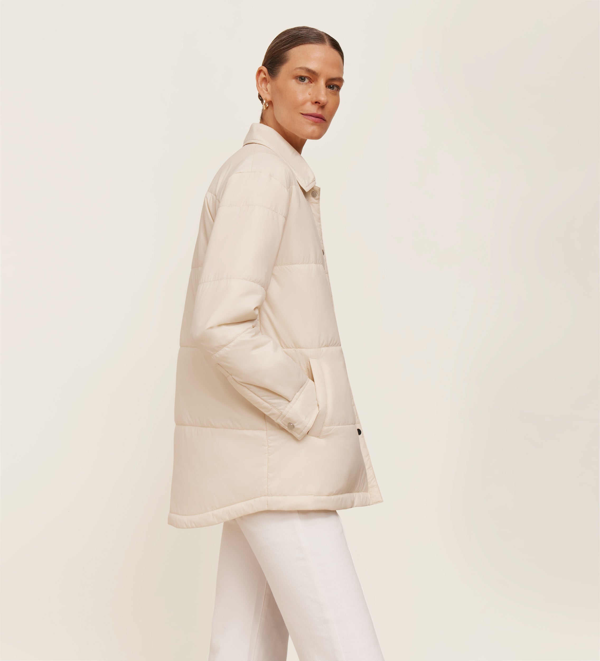 Reversible short parka
