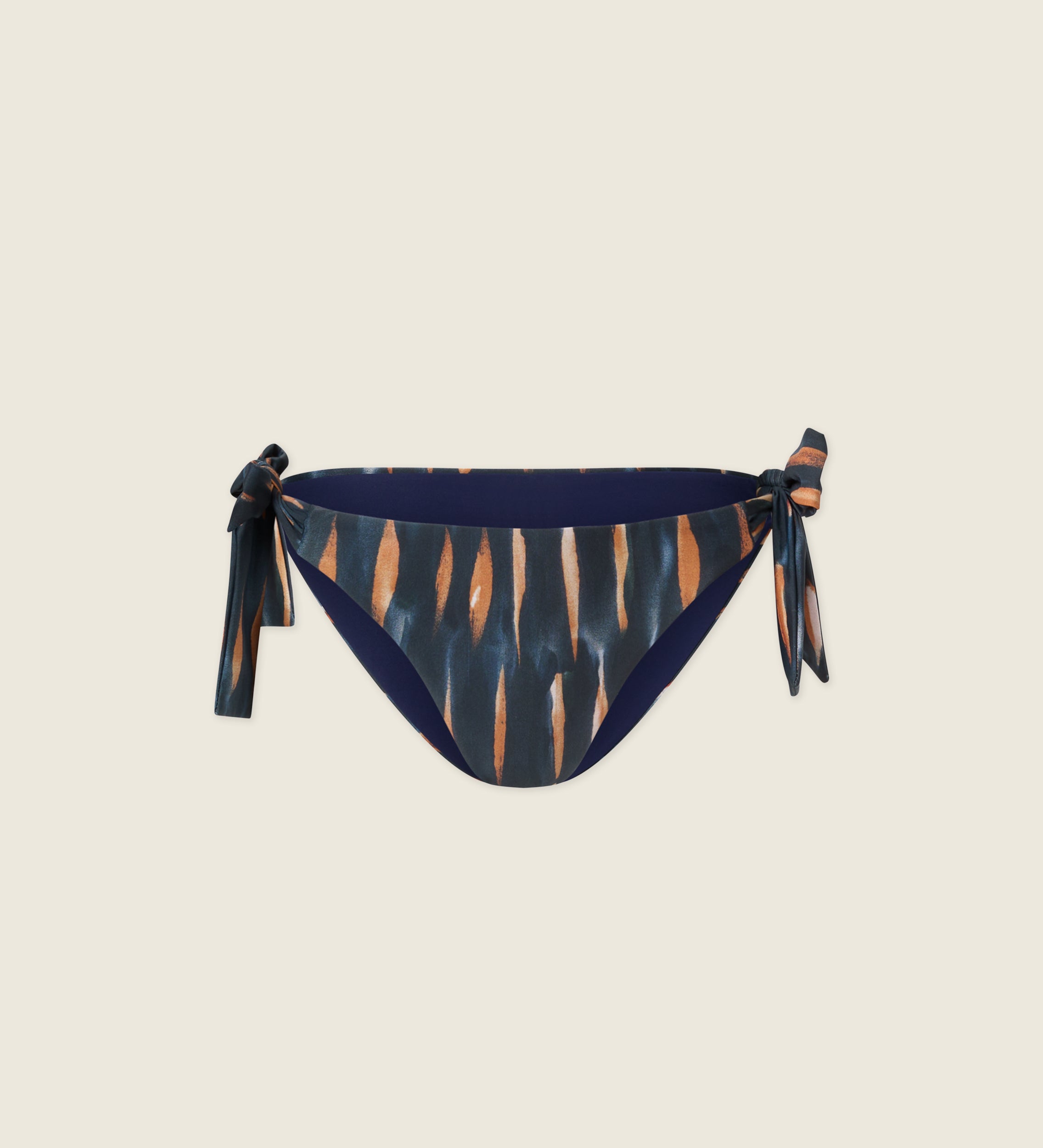 Adjustable bikini bottom with ties