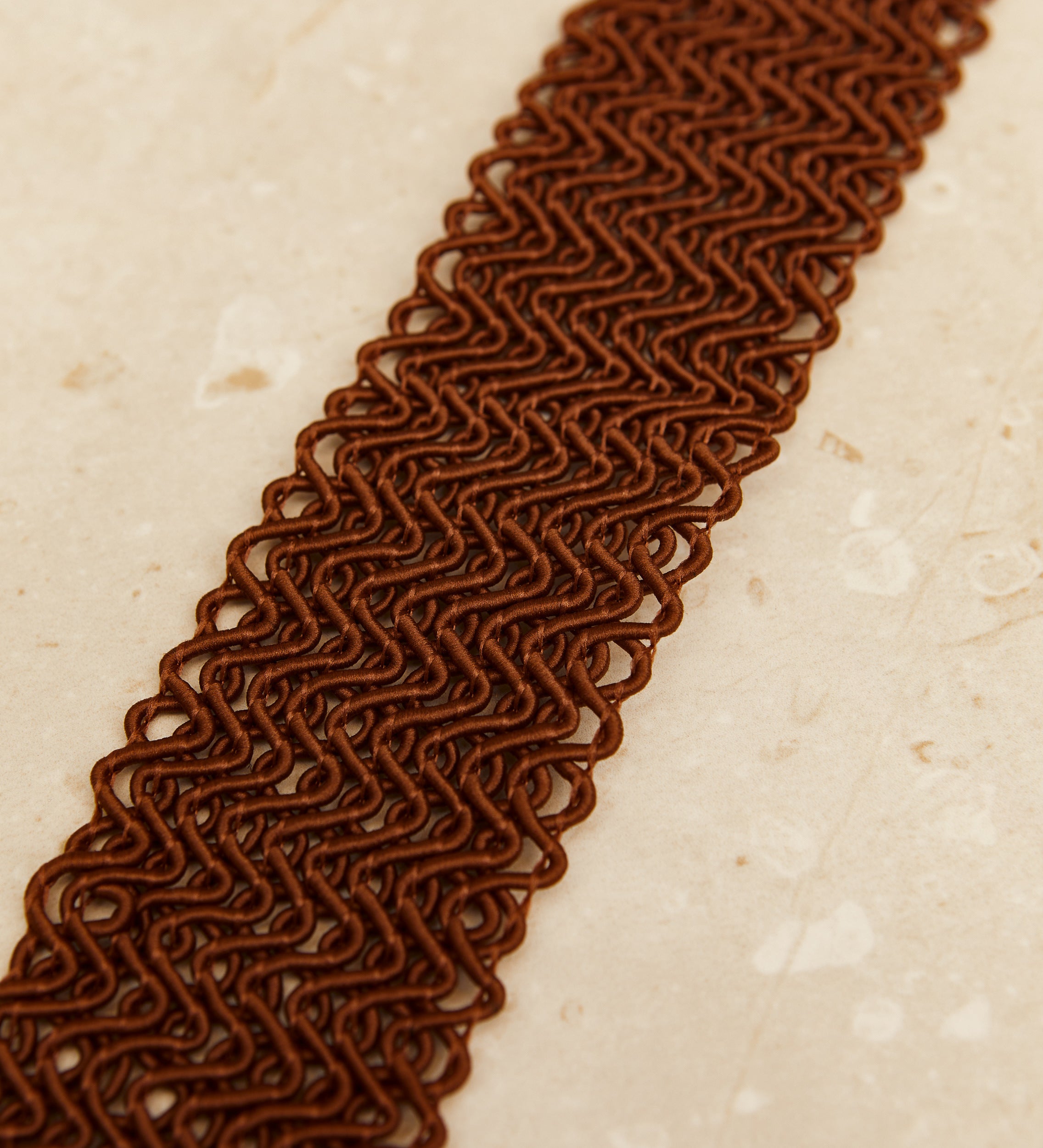 Ceinture corde entrelacée boucle ronde