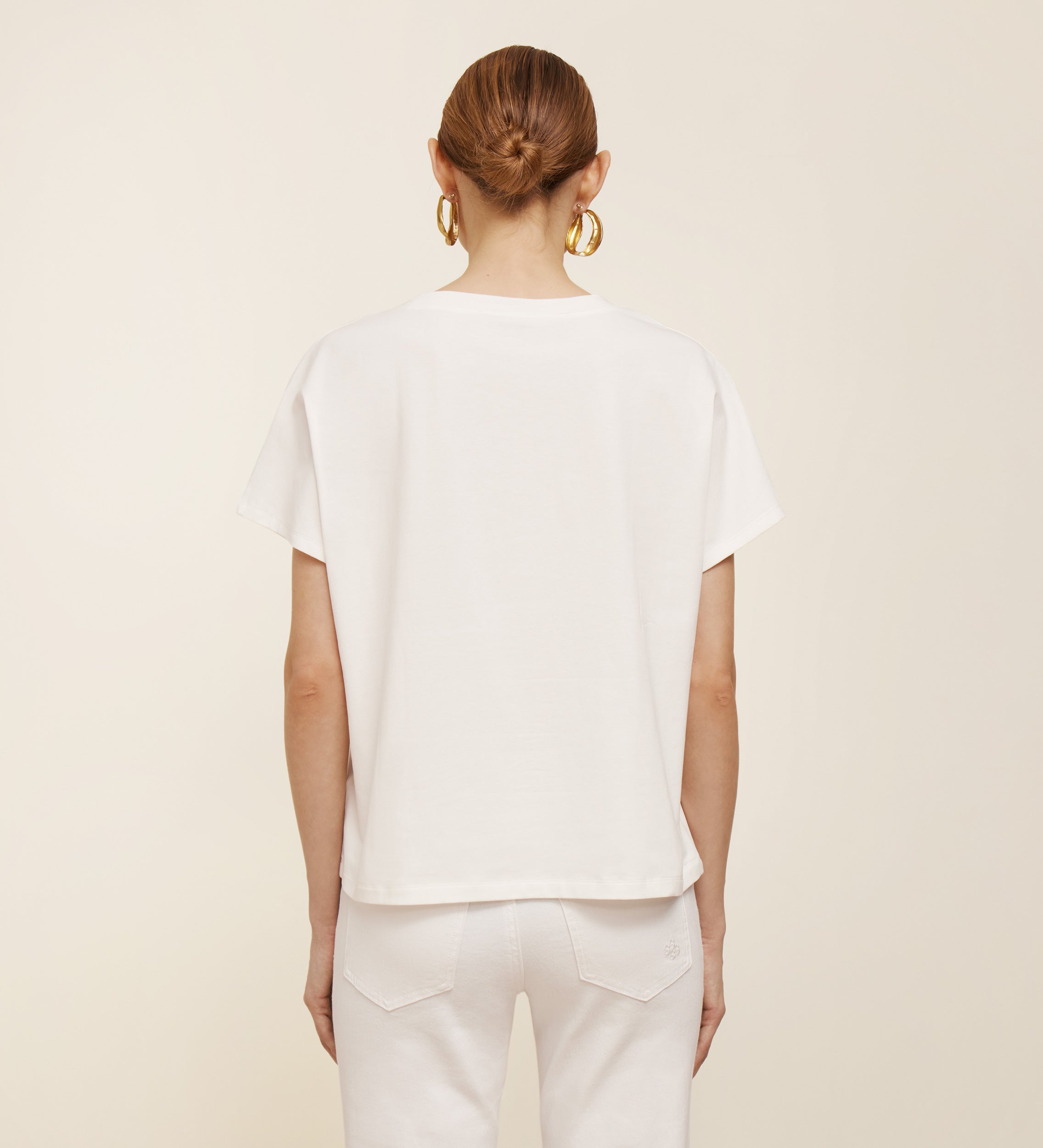 Camiseta bolsillo piel