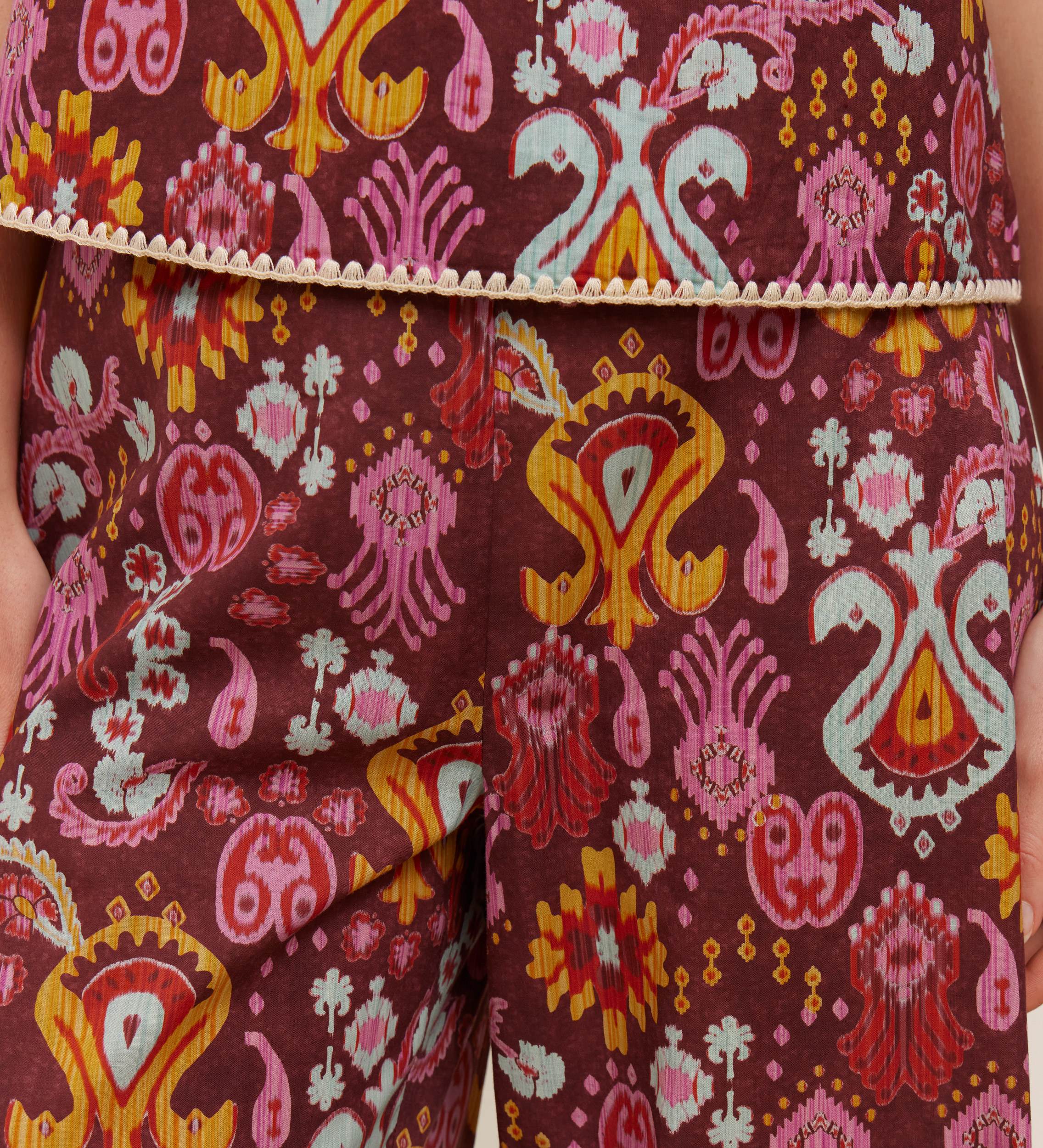 Top tirantes estampado