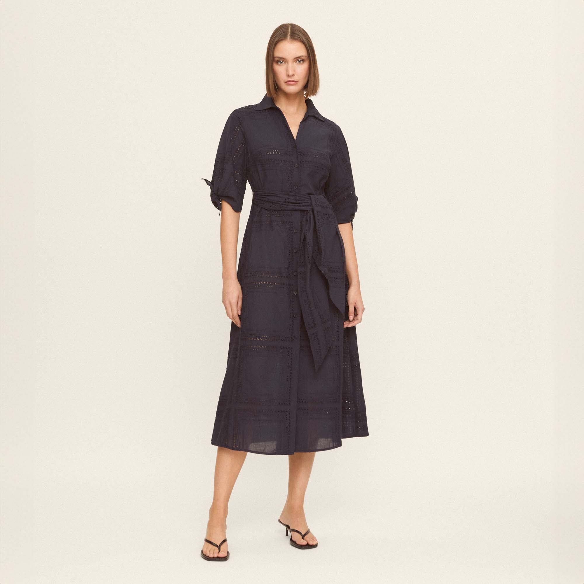 Midi shirt dress