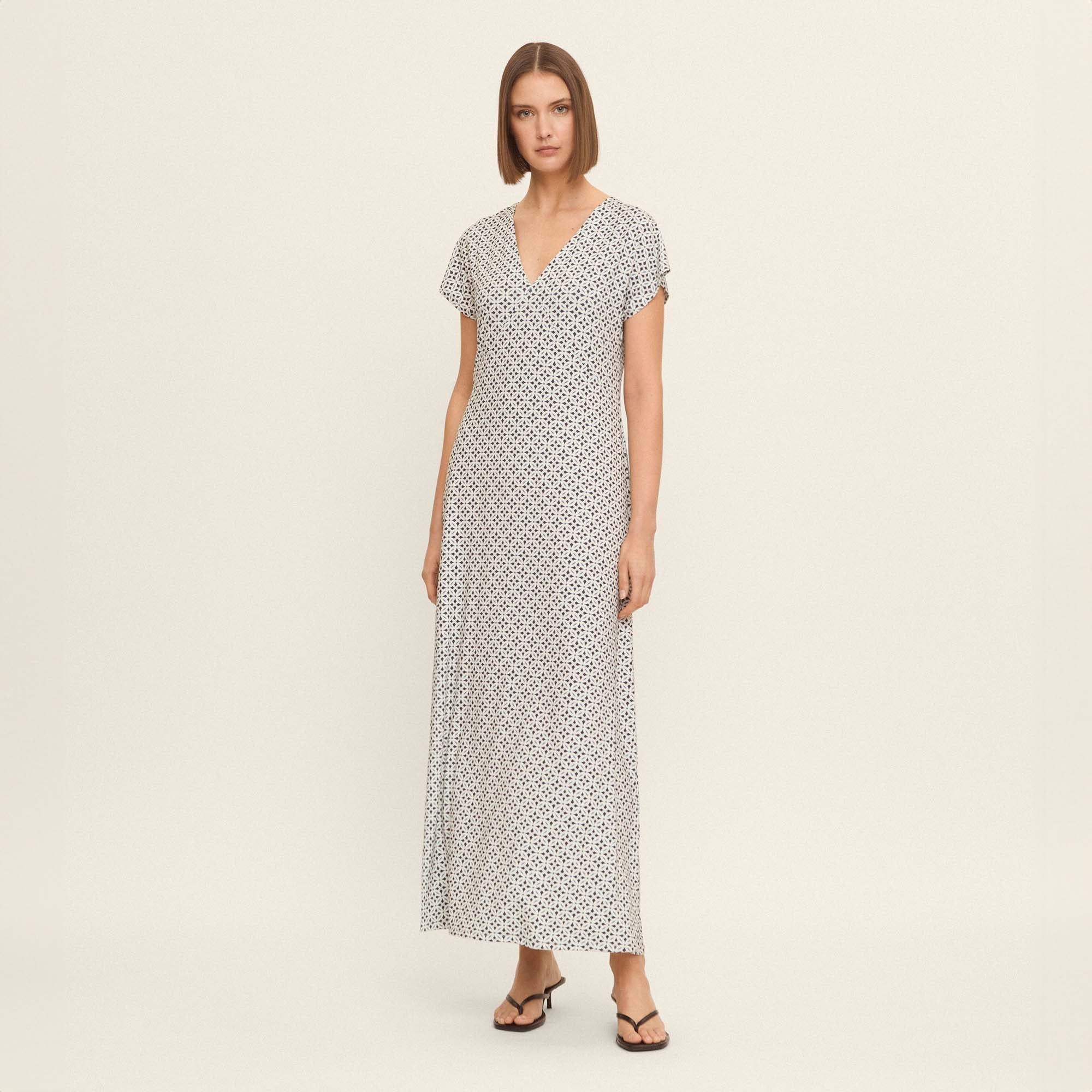 Printed knit dress
