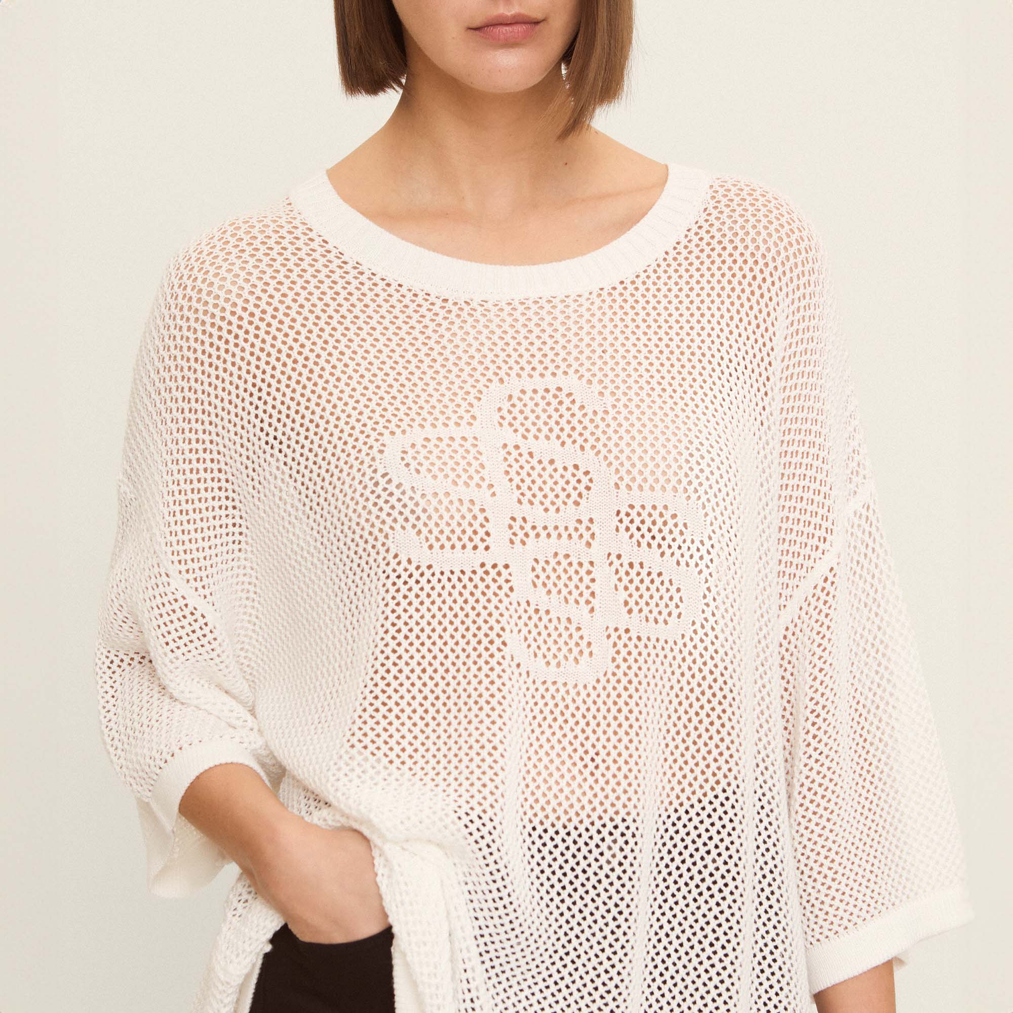 Logo openwork jumper