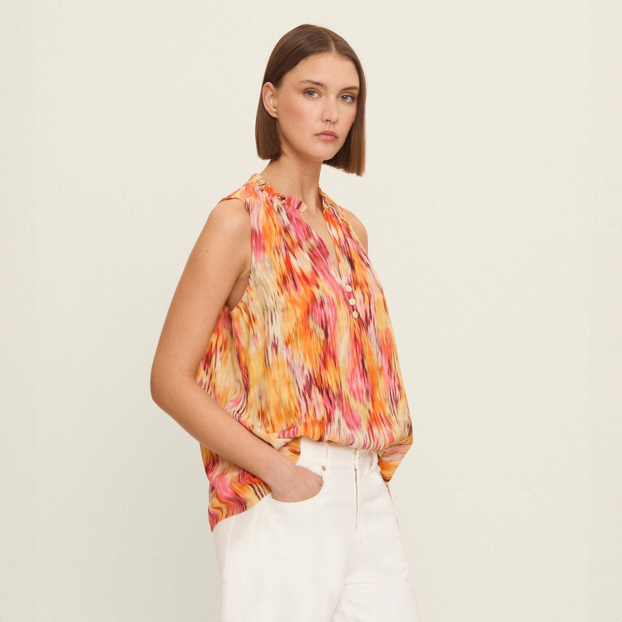 Blusa sisada estampada
