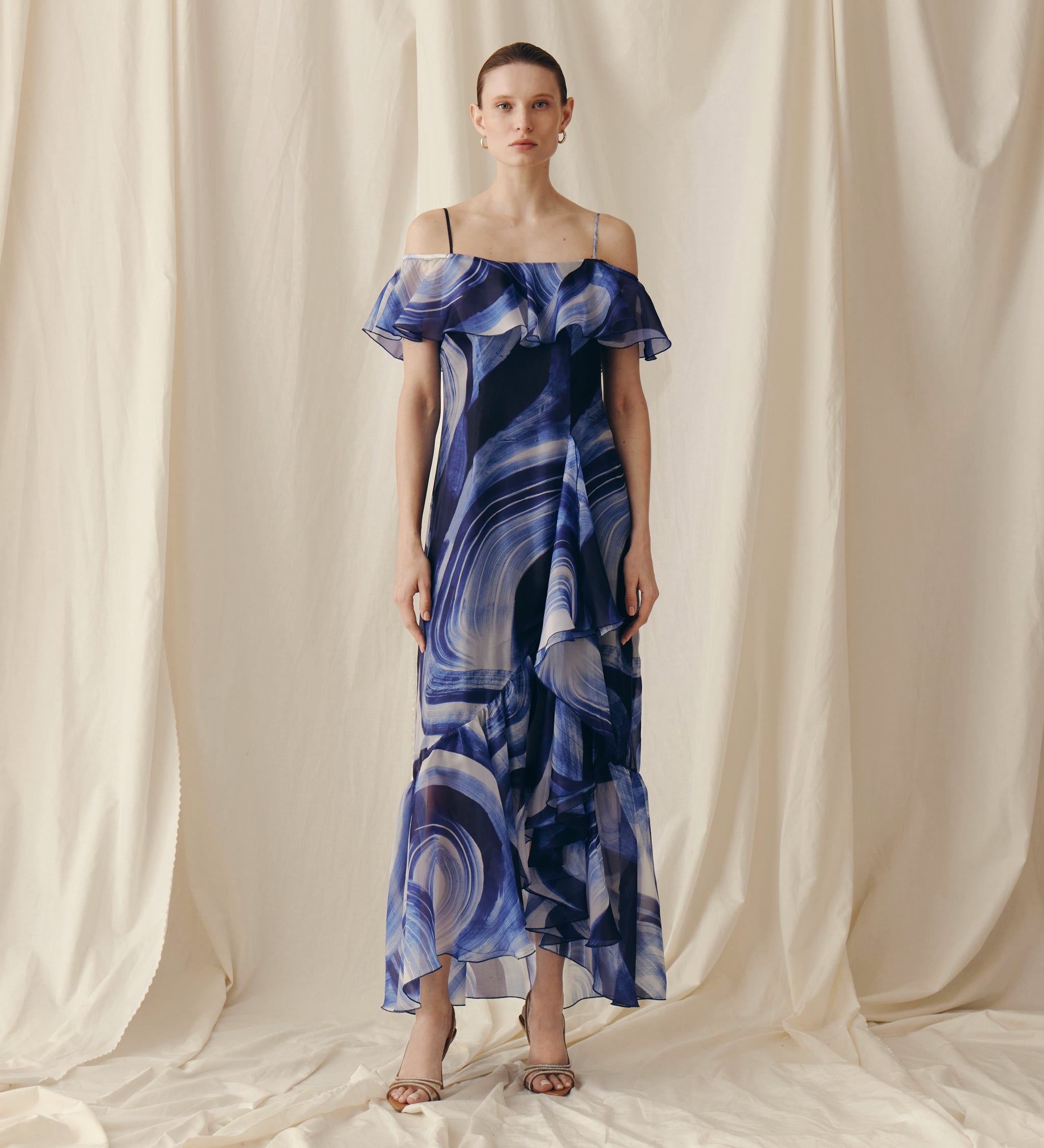 Robe longue imprimée
