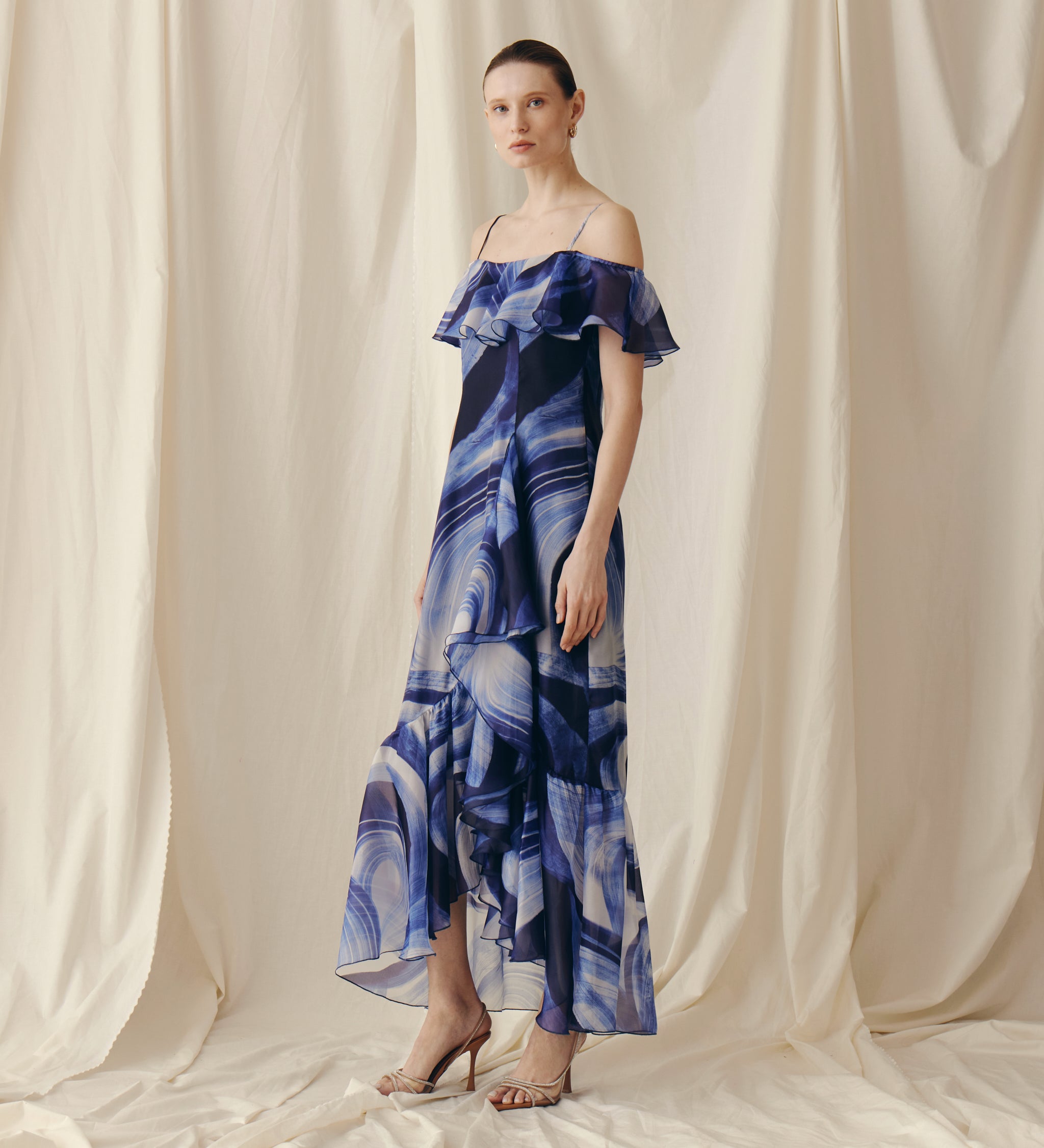 Robe longue imprimée