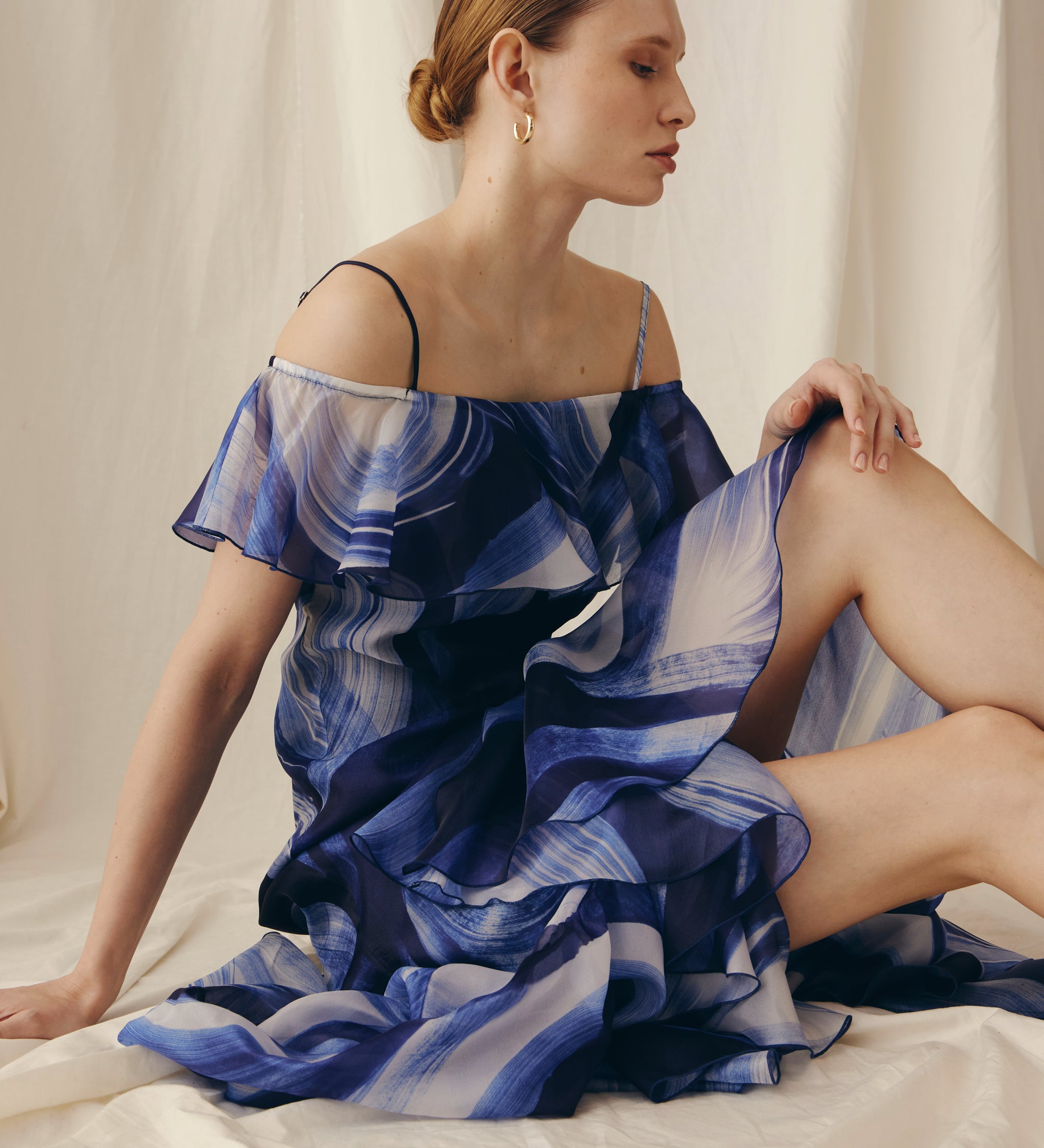 Robe longue imprimée