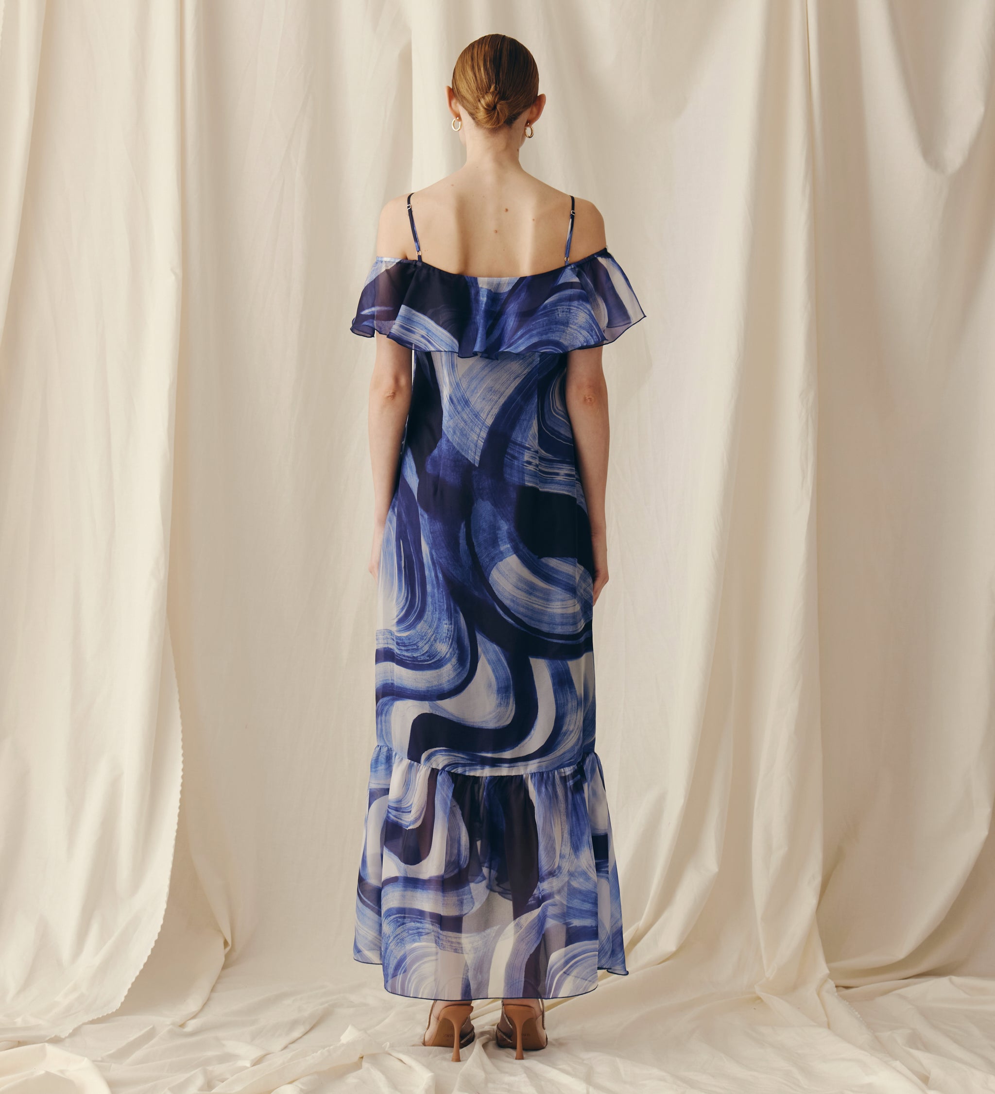 Robe longue imprimée