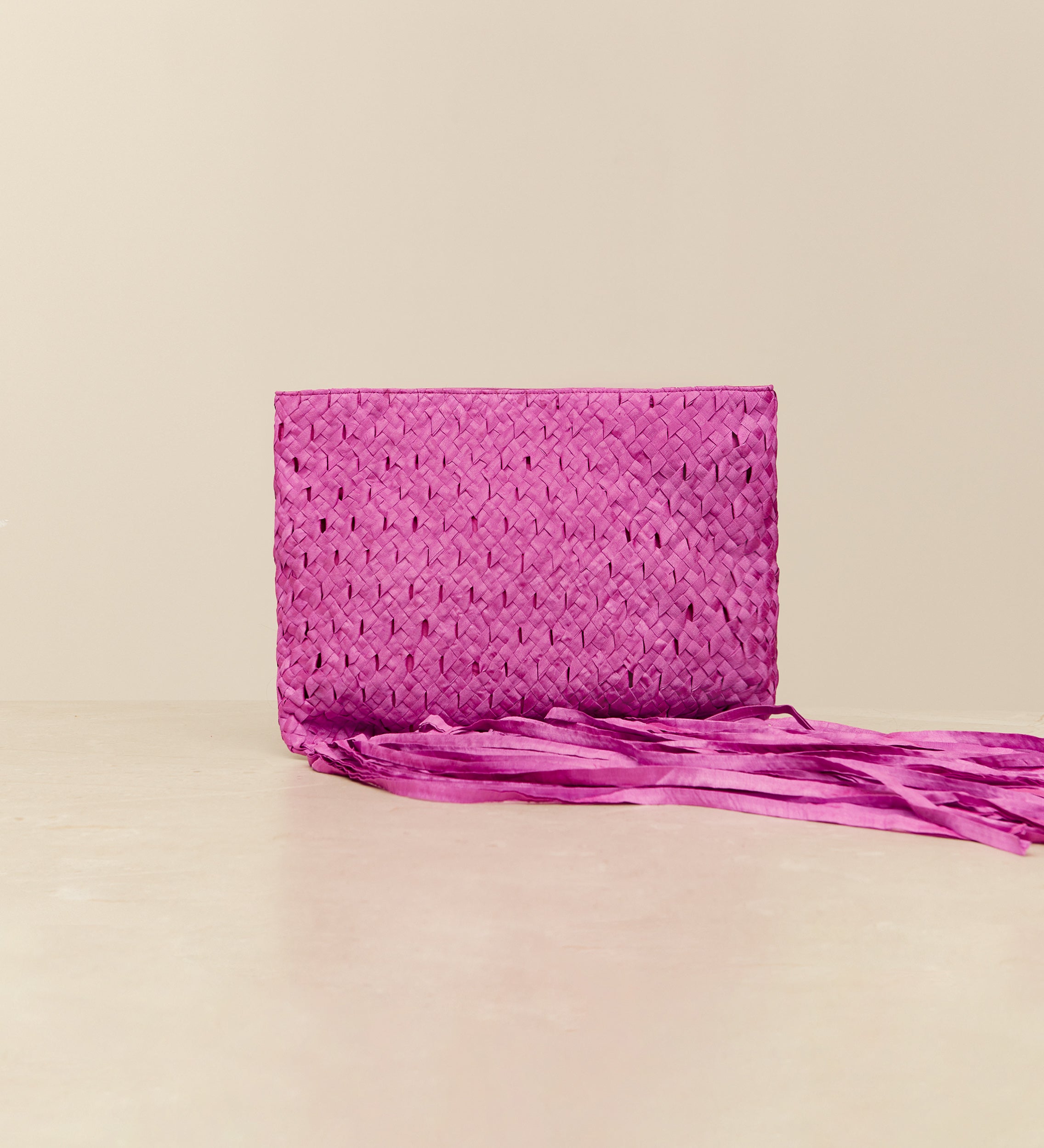 braided shantung bag