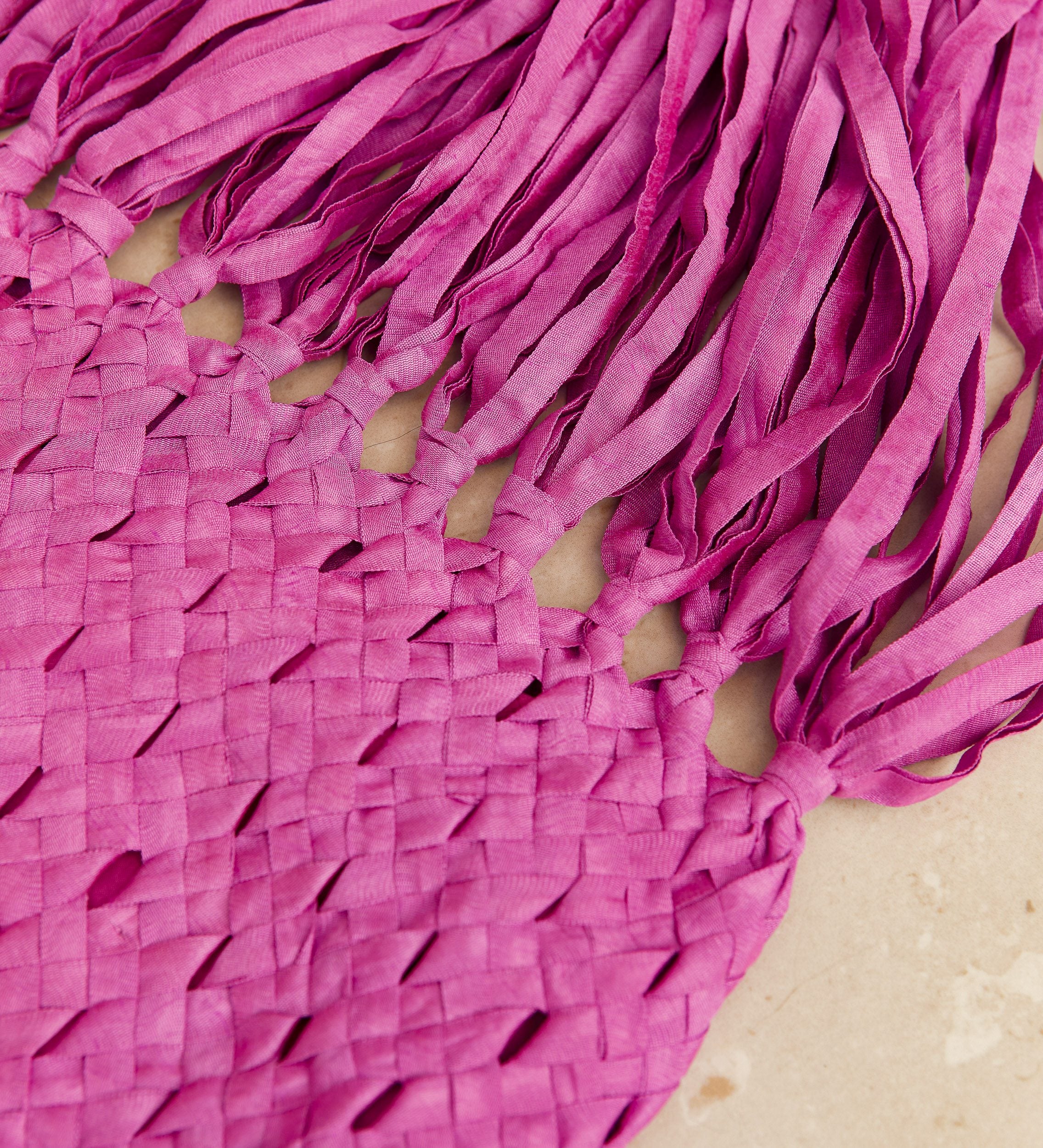 braided shantung bag