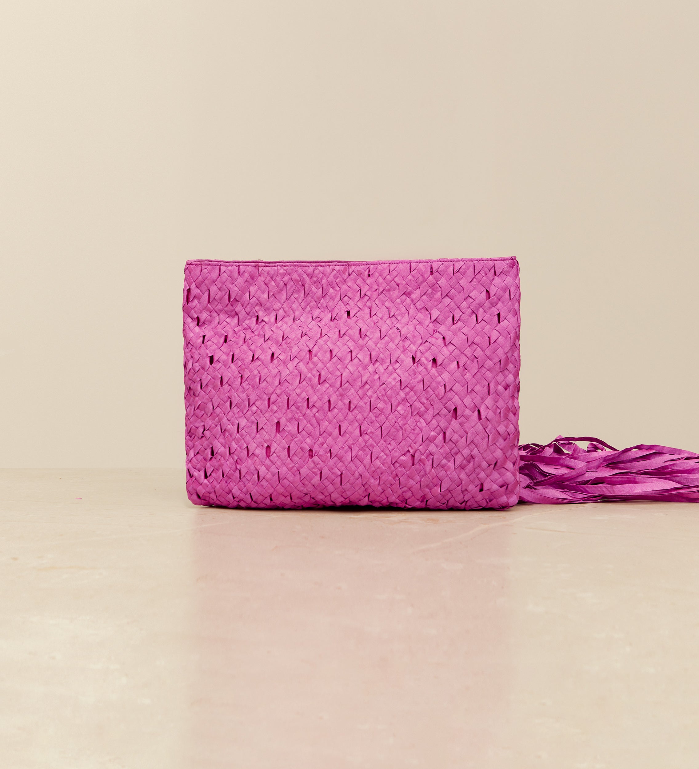 braided shantung bag