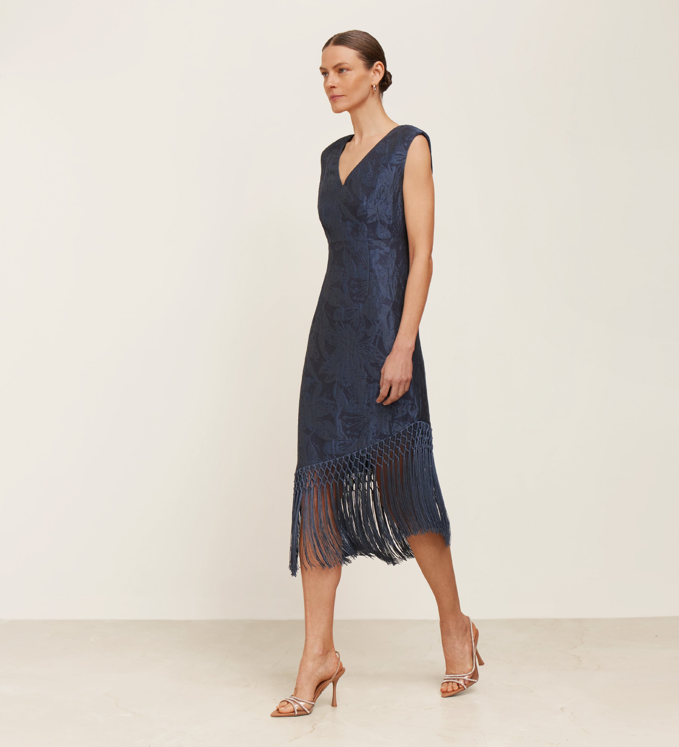 Jacquard midi dress