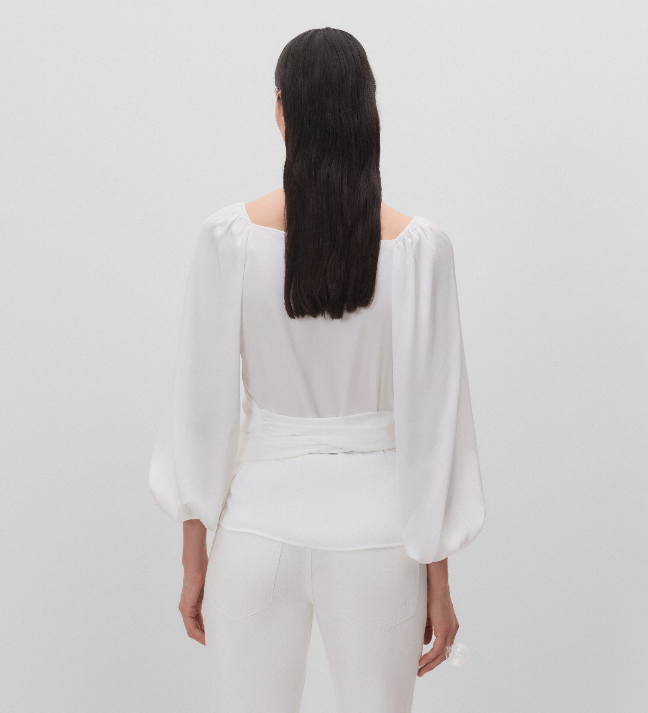 Blusa manga abullonada
