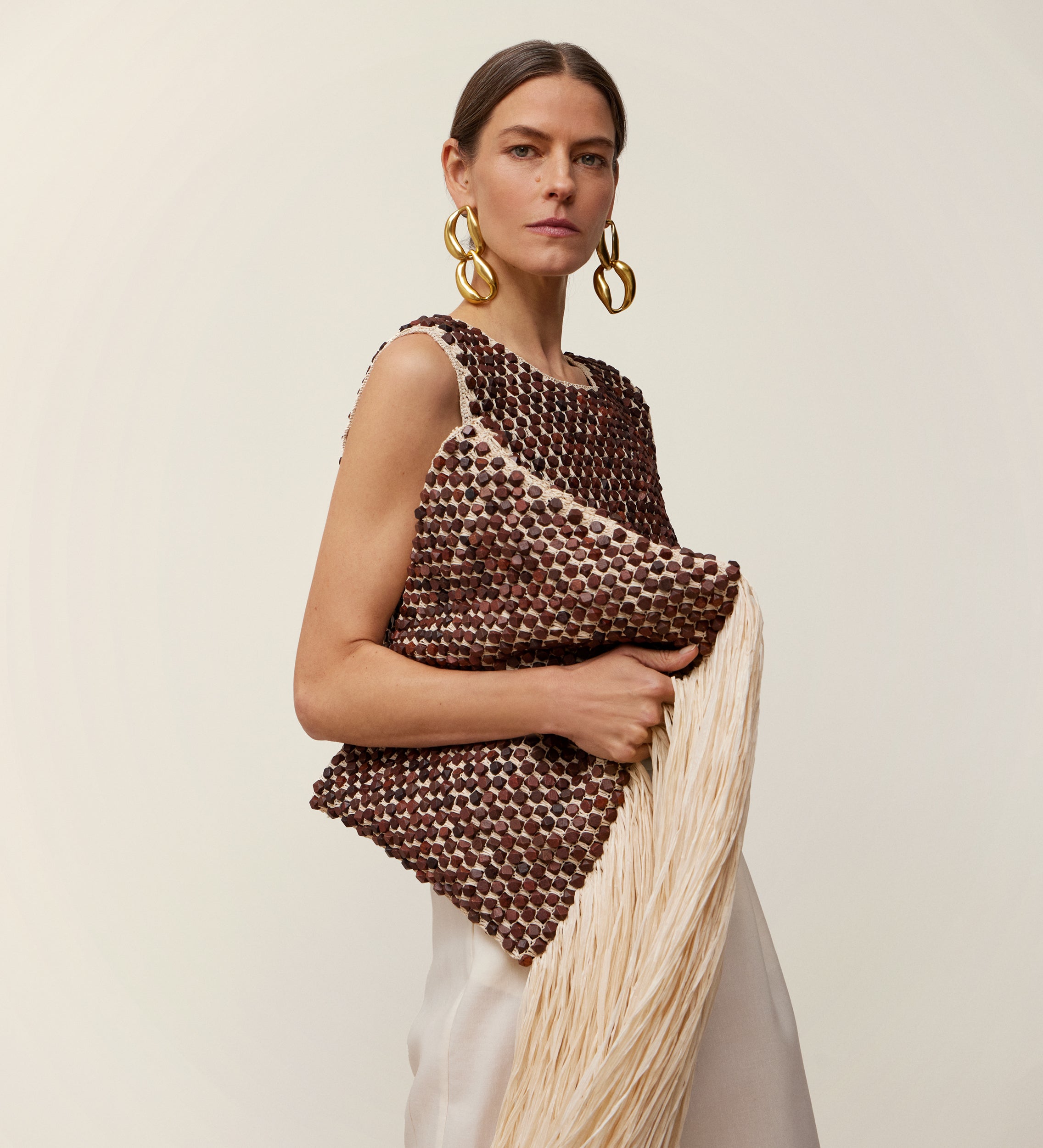 Raffia top