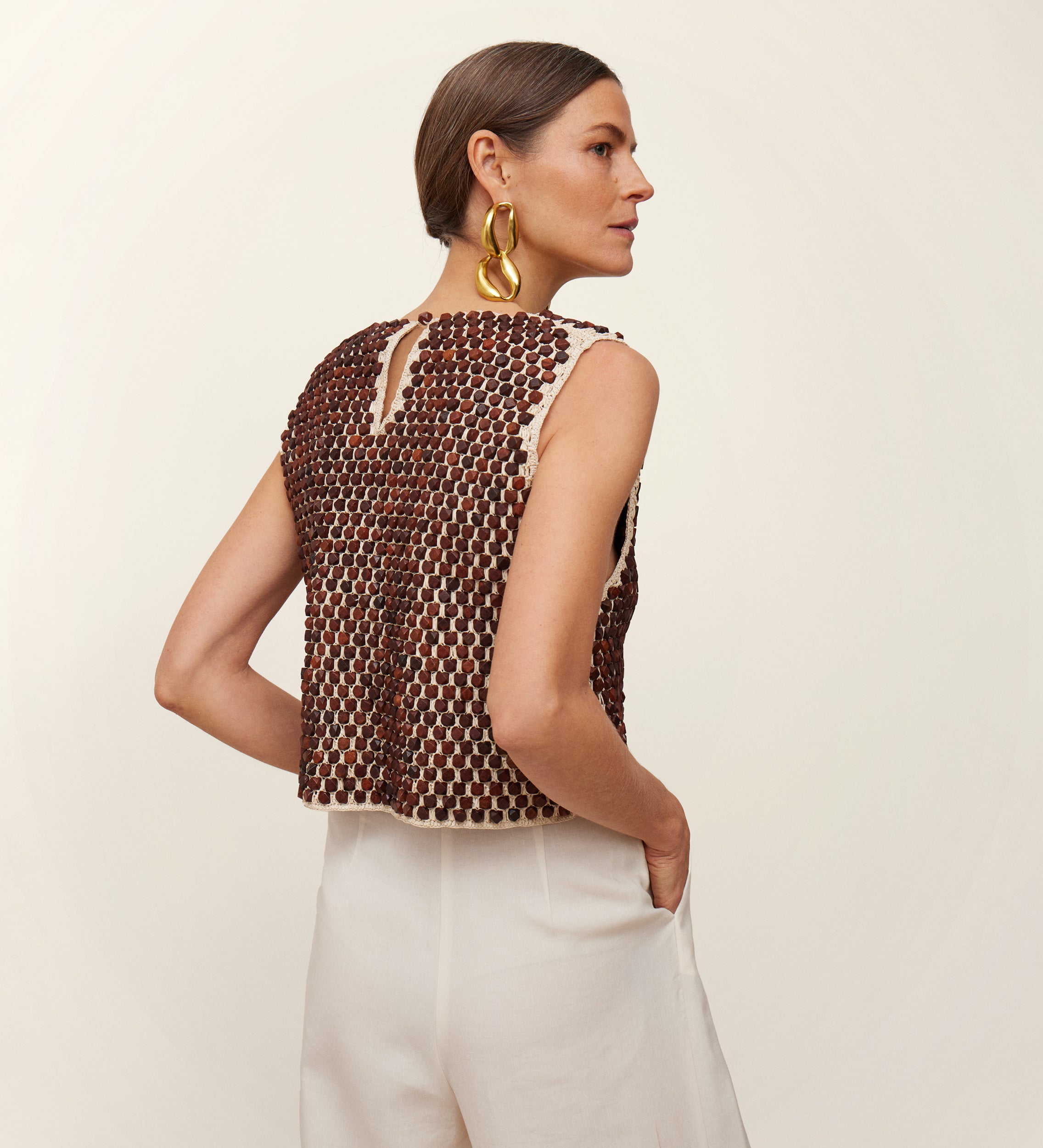 Raffia top