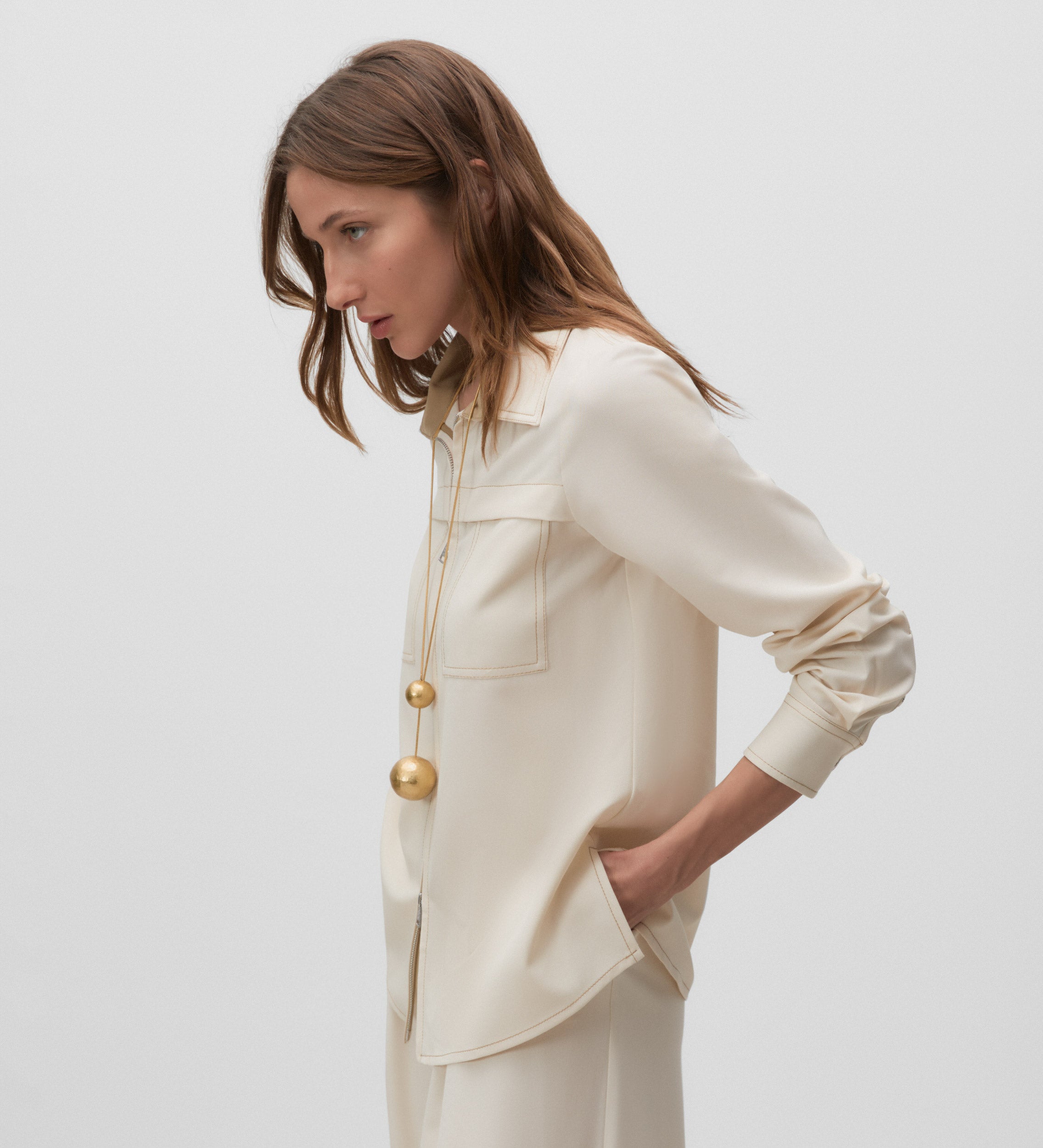 Zipper overshirt