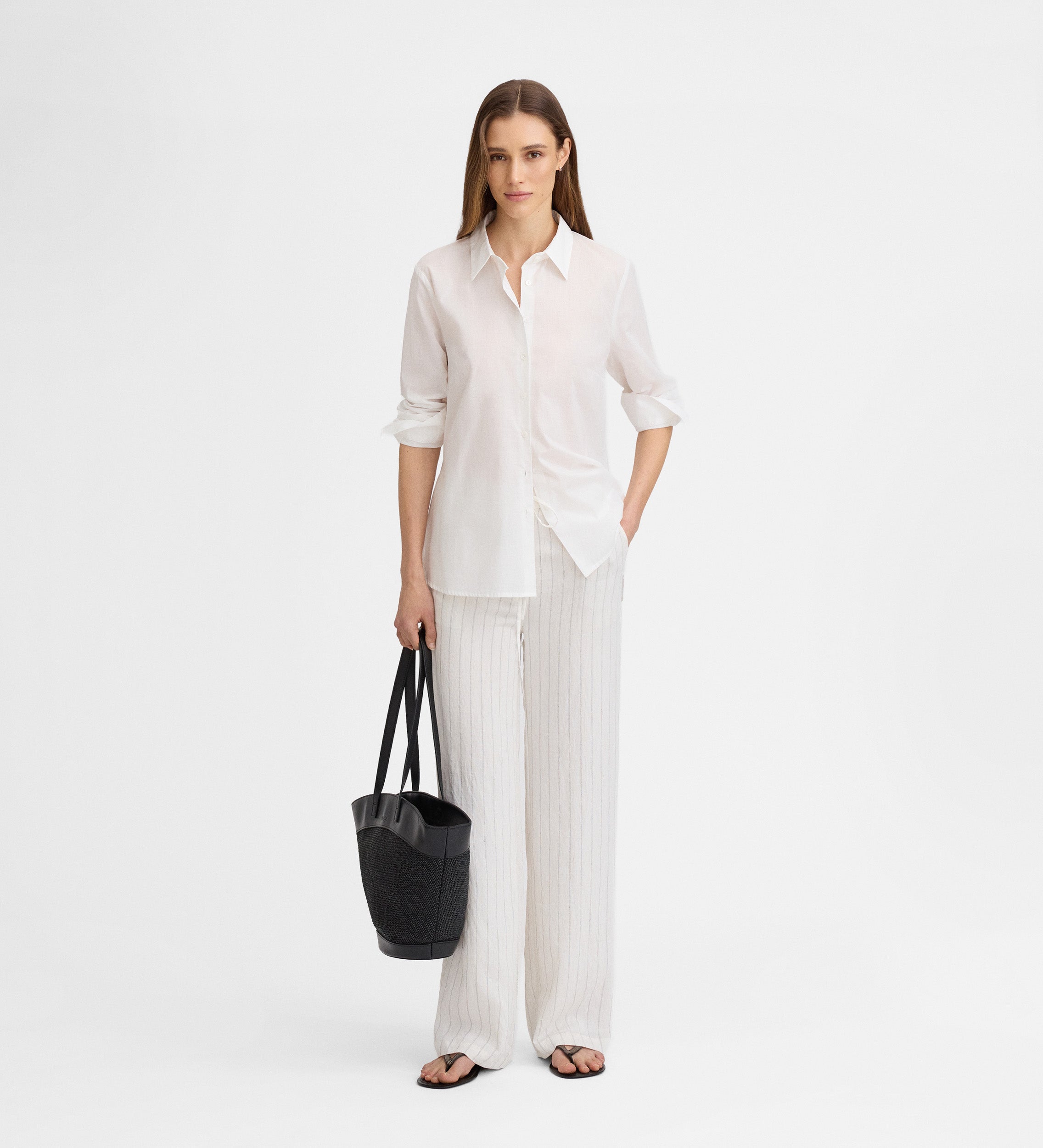 Chemise droite en coton
