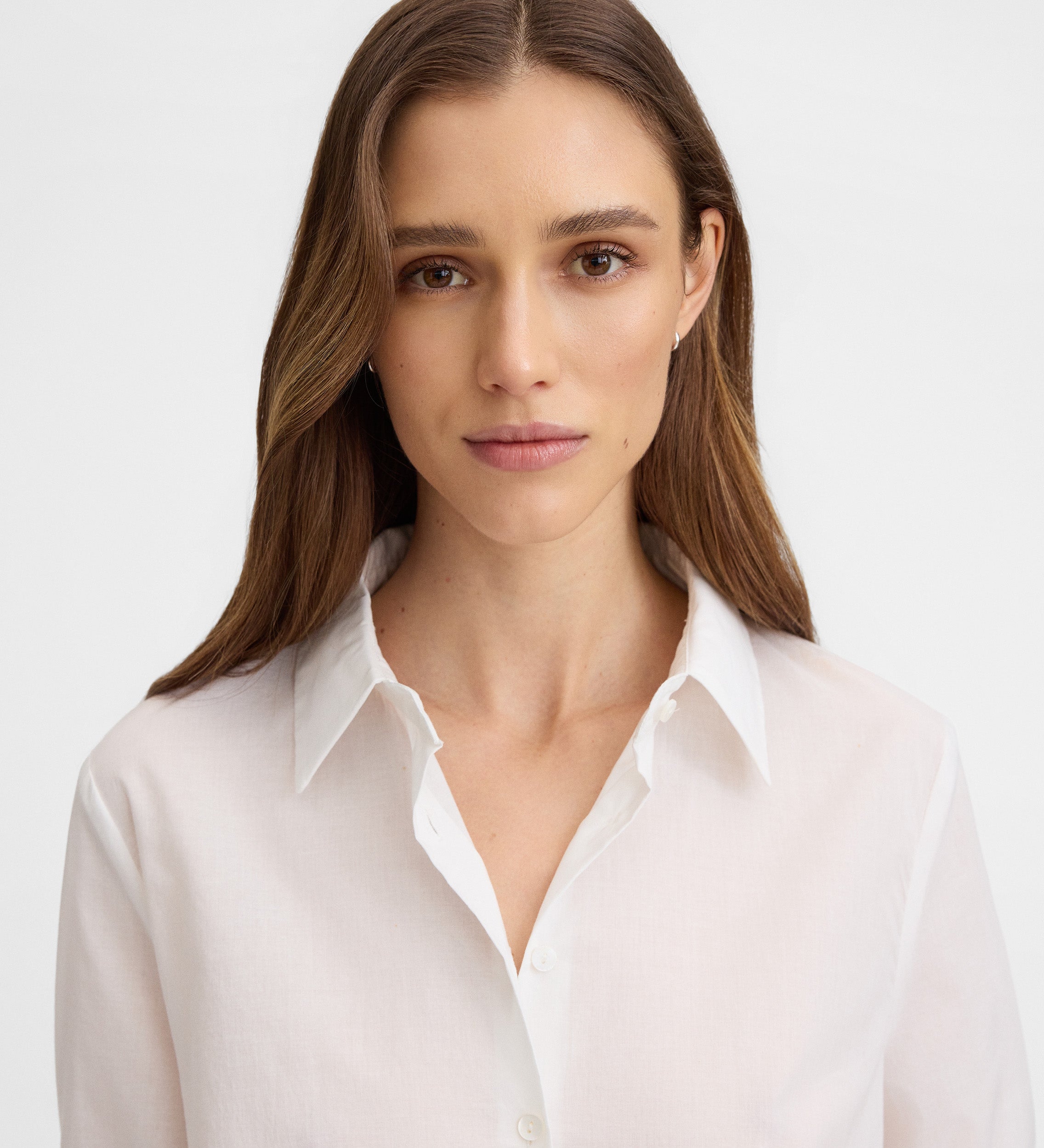 Chemise droite en coton