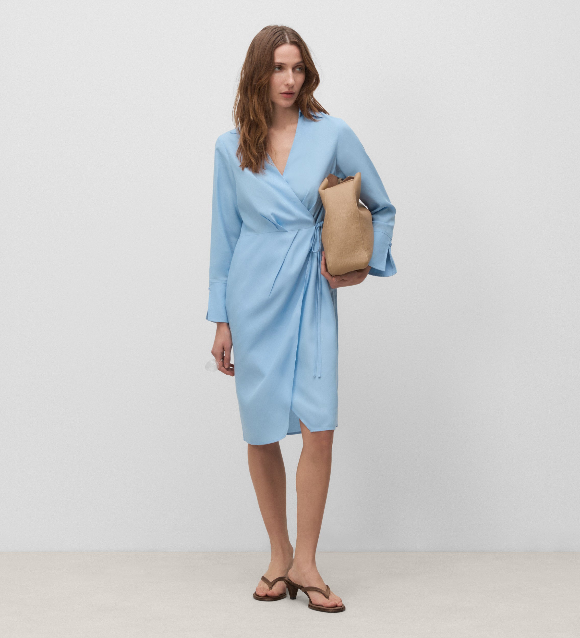 Short wrap dress