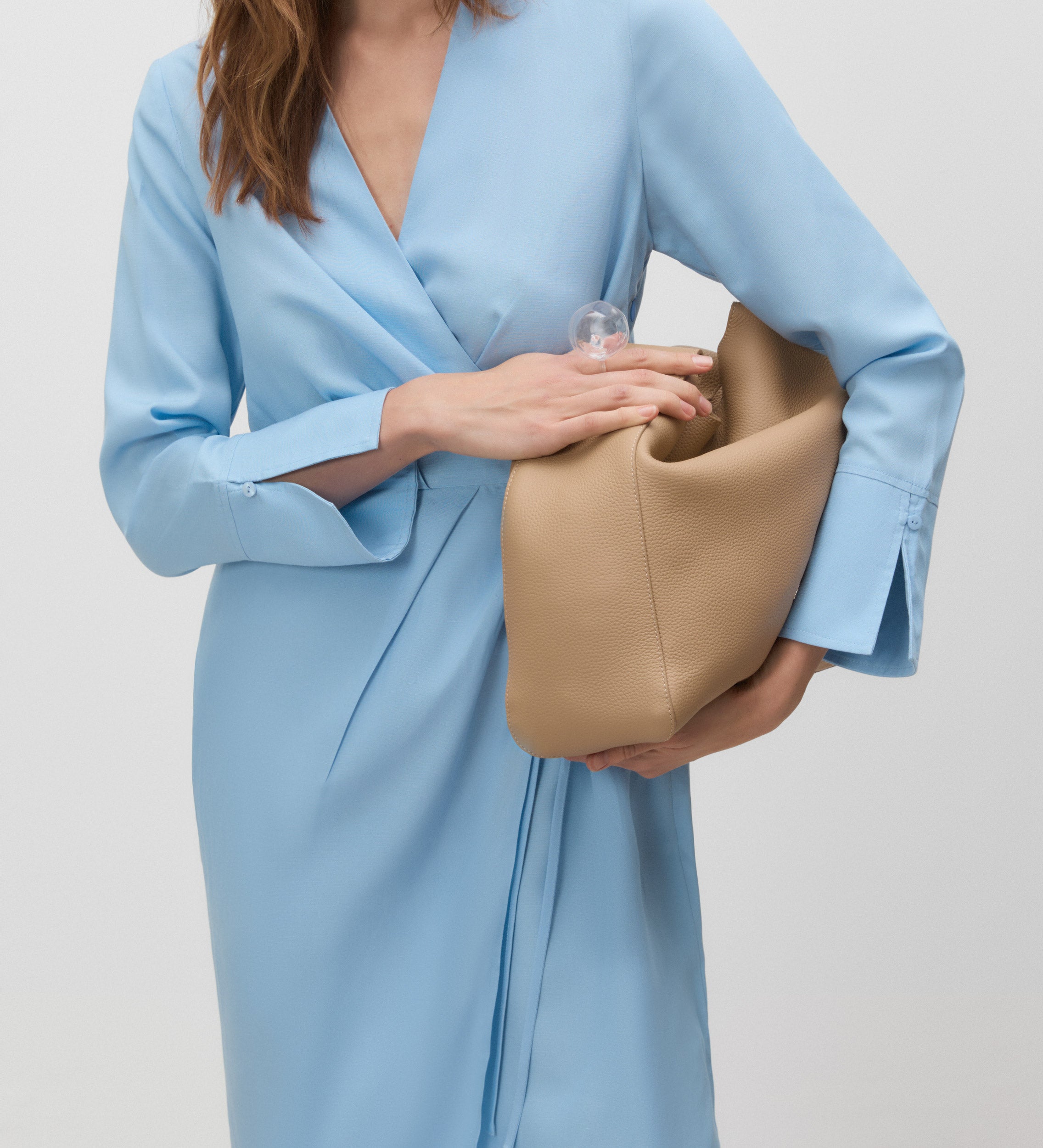 Short wrap dress