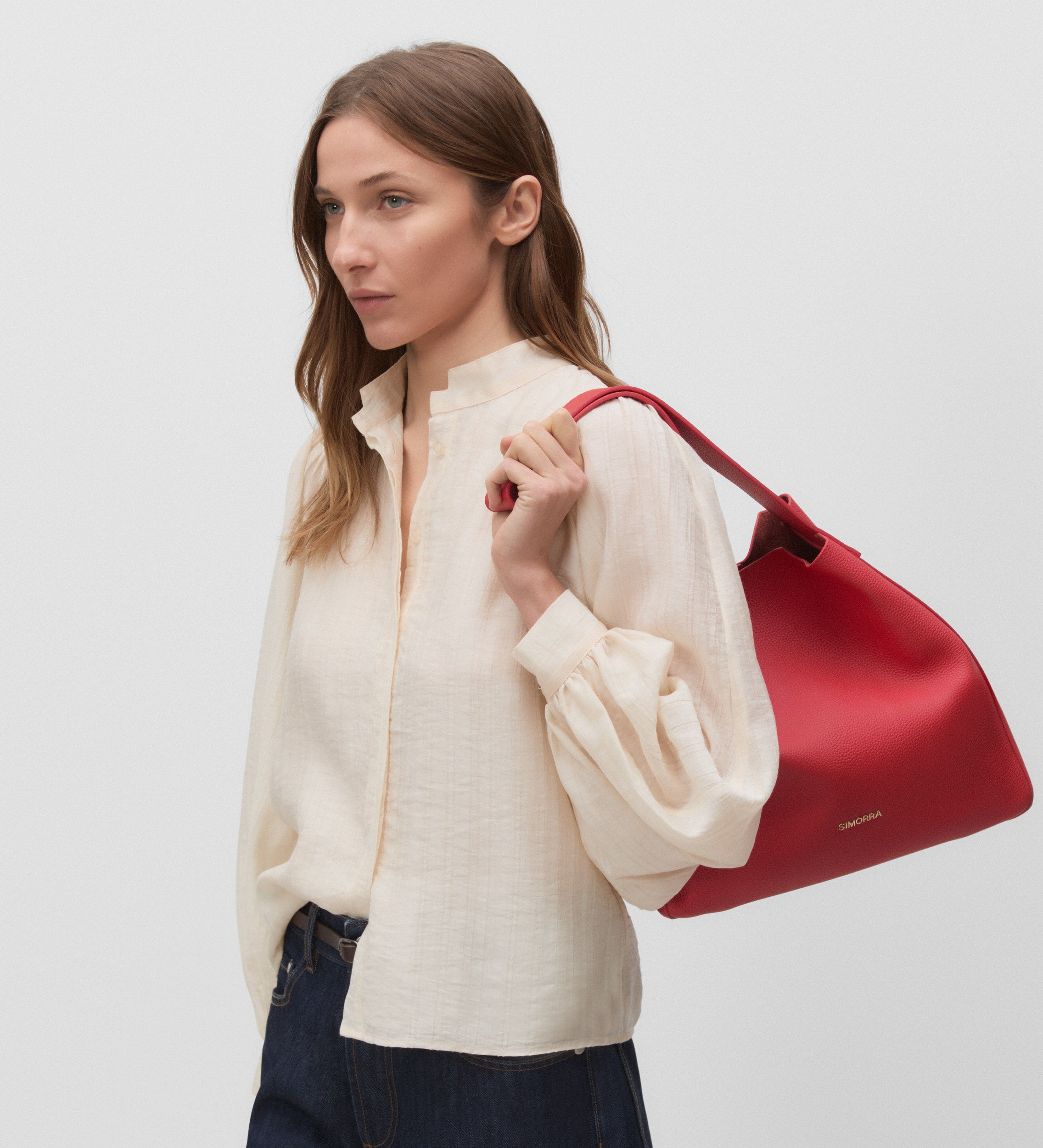 Chemise à manches bouffantes